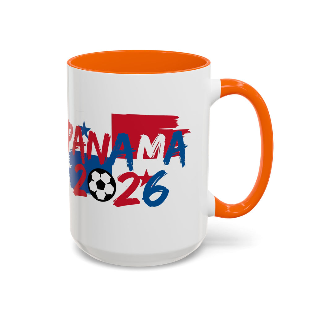 Panama 2026 Soccer Logo Accent Mug | 11oz 15oz, World Cup 2026, Gift for Dad