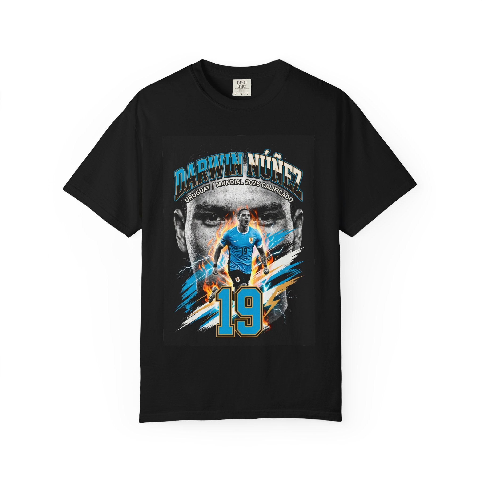Darwin Núñez 19 Soccer Player T-Shirt | 2026 World Cup Tee, Uruguay Flag, Gift for him, Collectible