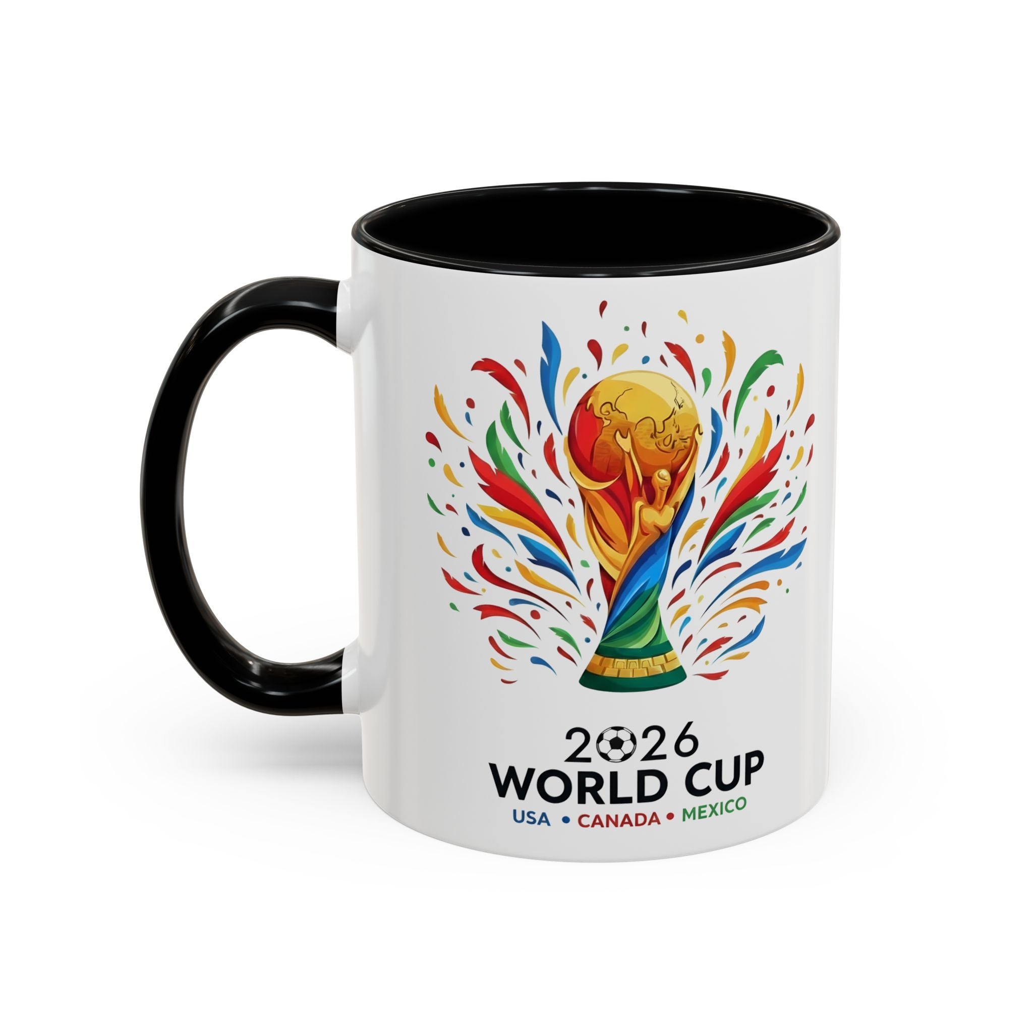 Canada Maple Leaf Text Coffee Mug | We Can. We Will. World Cup 2026, Canada Flag, Gift for Dad
