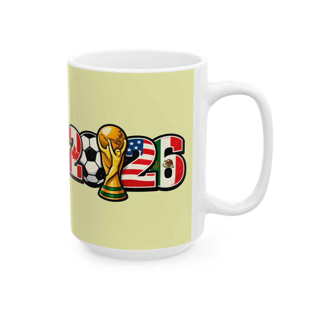 Brazil Soccer World Cup 2026, Ceramic Coffee Mug, Brazil Flag, Fan Gift