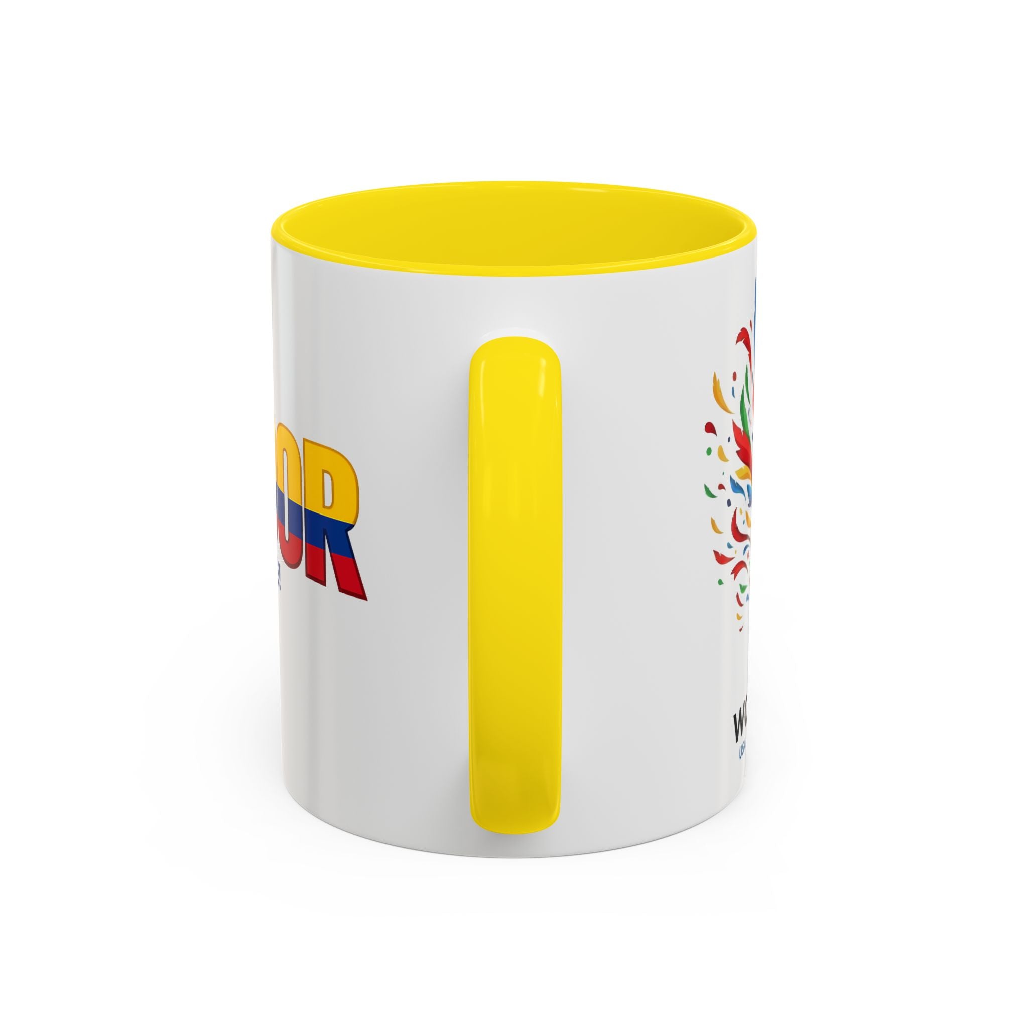 Ecuador Flag Text mug | Accent Coffee Mug (11/15oz), World Cup 2026, Gift for Dad, Father Day