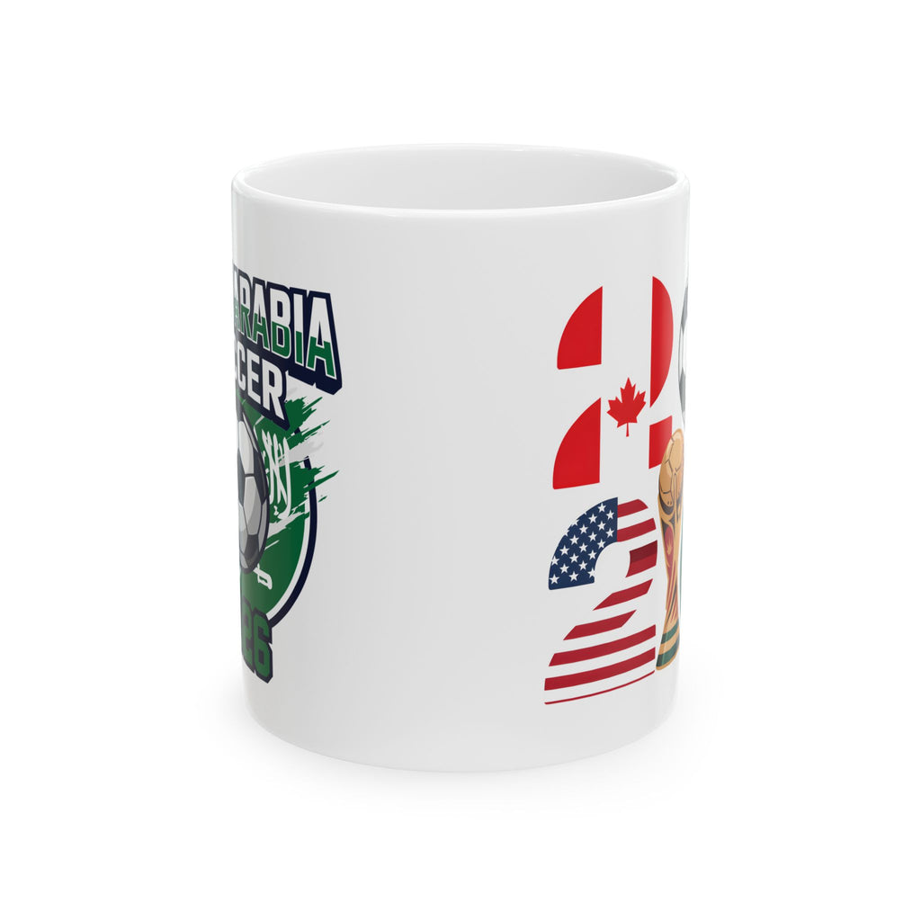 Saudi Arabia Soccer Mug, World Cup 2026 Coffee Mugs, Saudi Arabia Flag, Gift For Dad