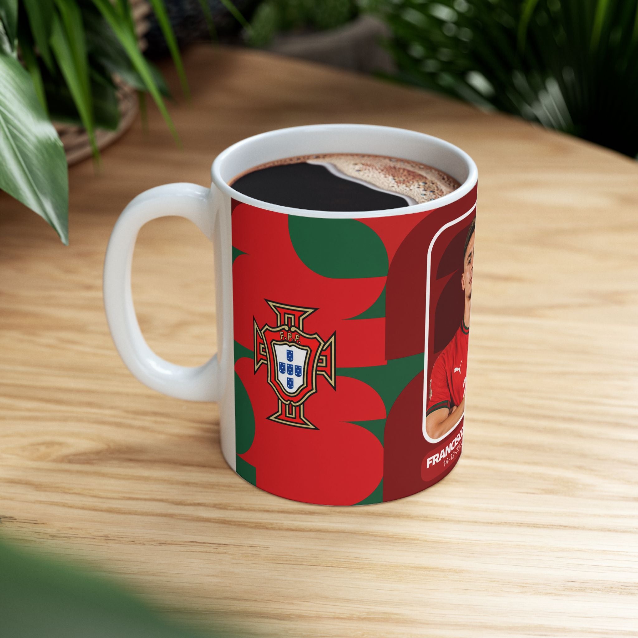 Portugal Soccer Player Francisco Conceição Mug — 11oz/15oz Ceramic Coffee Cup, World Cup 2026 Mugs