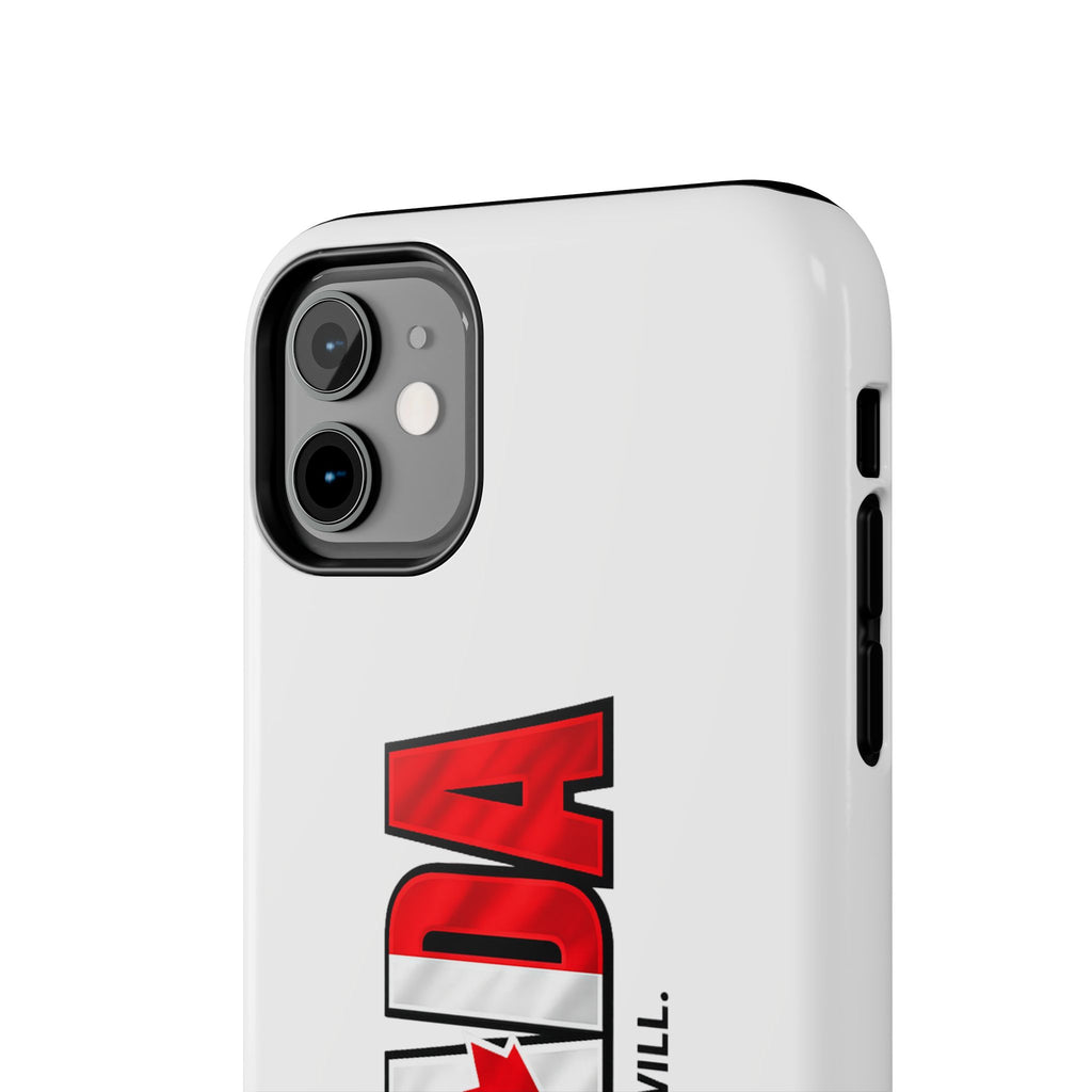 Canada Maple Leaf Phone Case | Canada text with red leaf, we can we will, Protective, Glossy, World Cup 2026