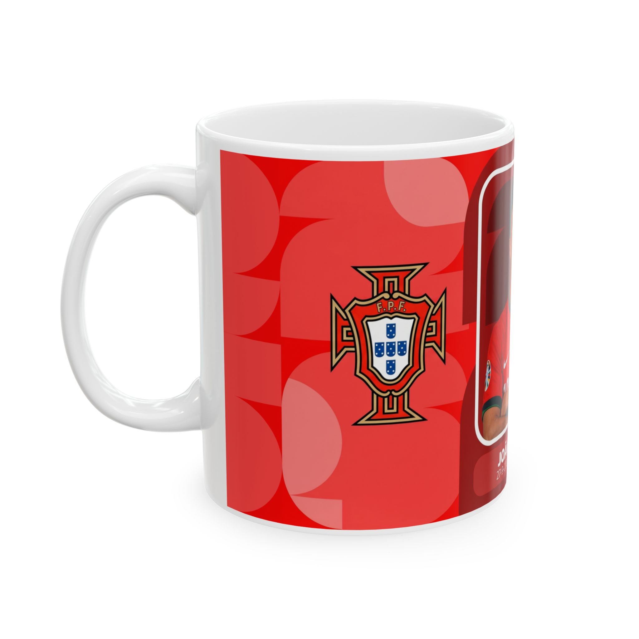 Portugal Soccer Player João Neves Mug, Ceramic Coffee Cup (11oz/15oz), World Cup 2026 Mugs