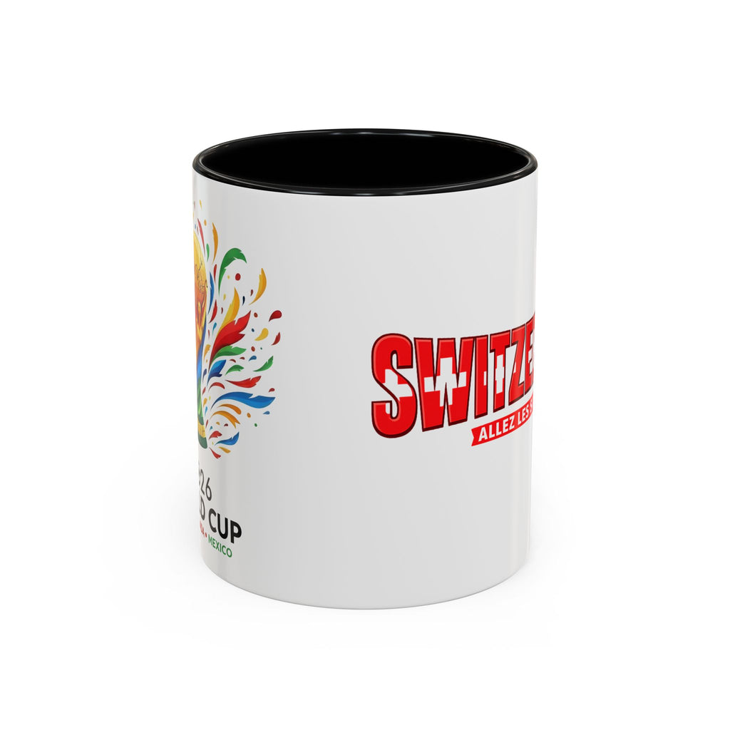 Switzerland Soccer Typography Mug | Accent Coffee Mug 11oz 15oz, Soccer World Cup 2026, Gift for Dad
