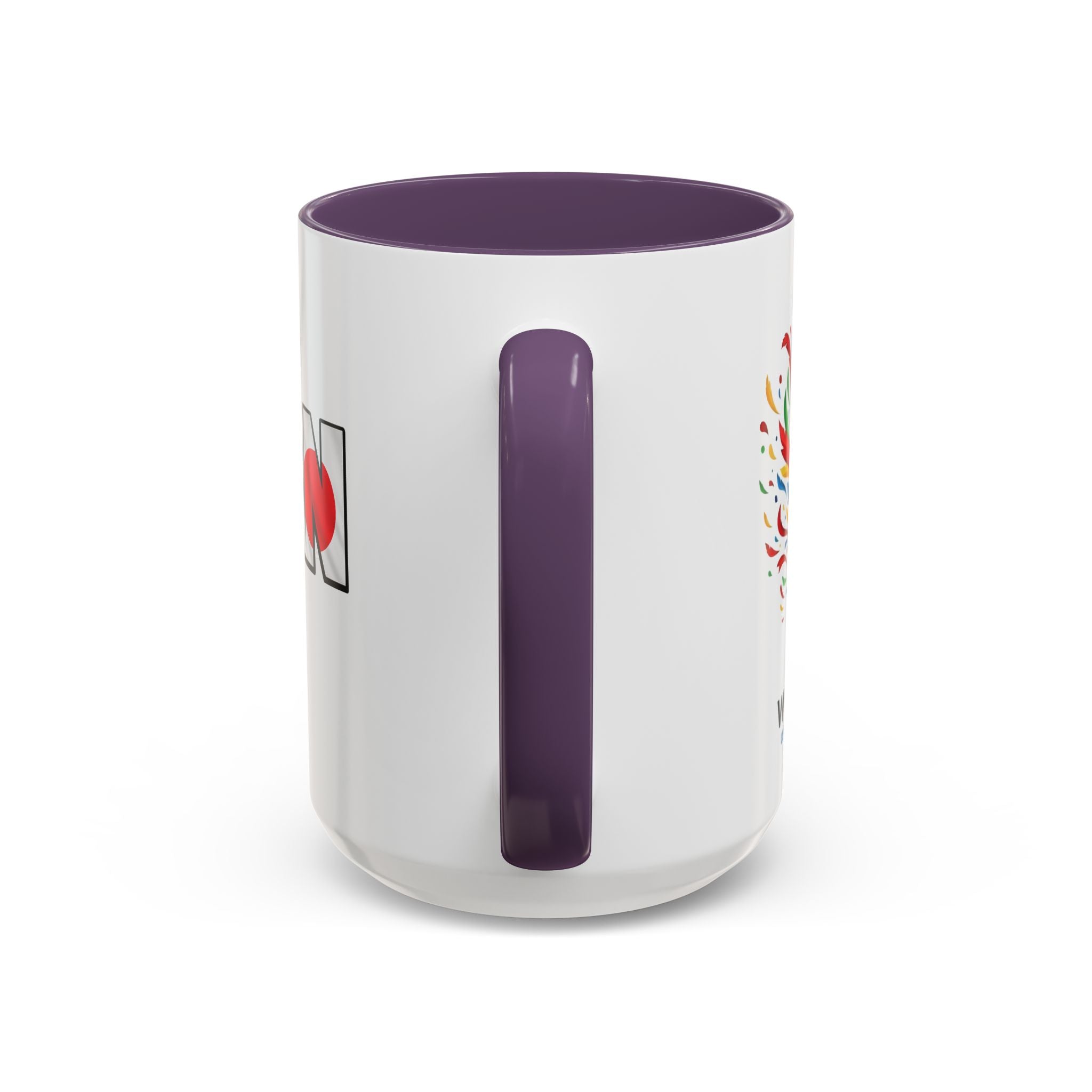 Japan Nippon Text Accent Mug | Flag Lettering Coffee Cup, World Cup 2026, Gift for Dad
