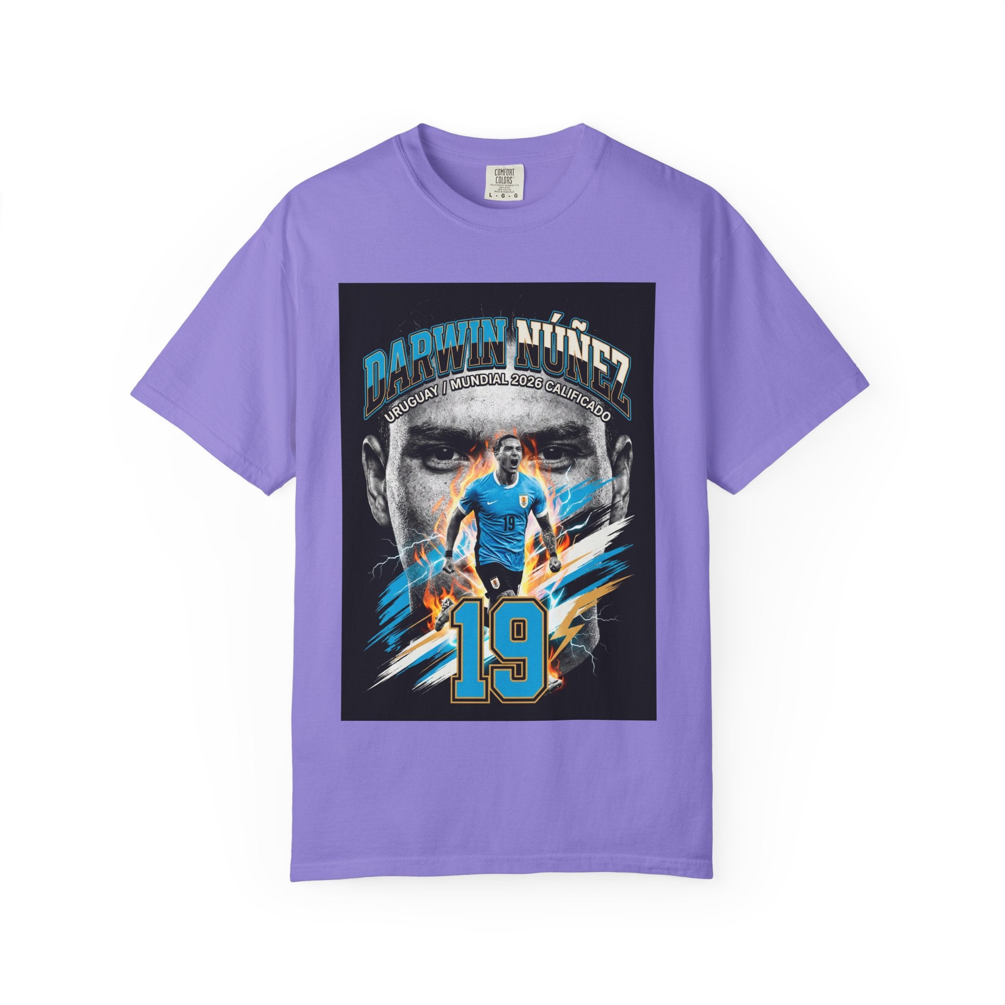 Darwin Núñez 19 Soccer Player T-Shirt | 2026 World Cup Tee, Uruguay Flag, Gift for him, Collectible