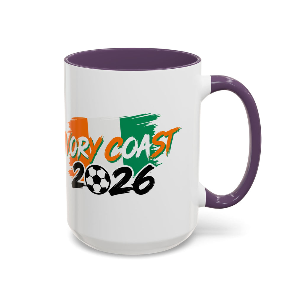 Ivory Coast 2026 Soccer Logo Mug | Accent Coffee Mug 11oz 15oz,Soccer World Cup 2026, Gifts for Dad