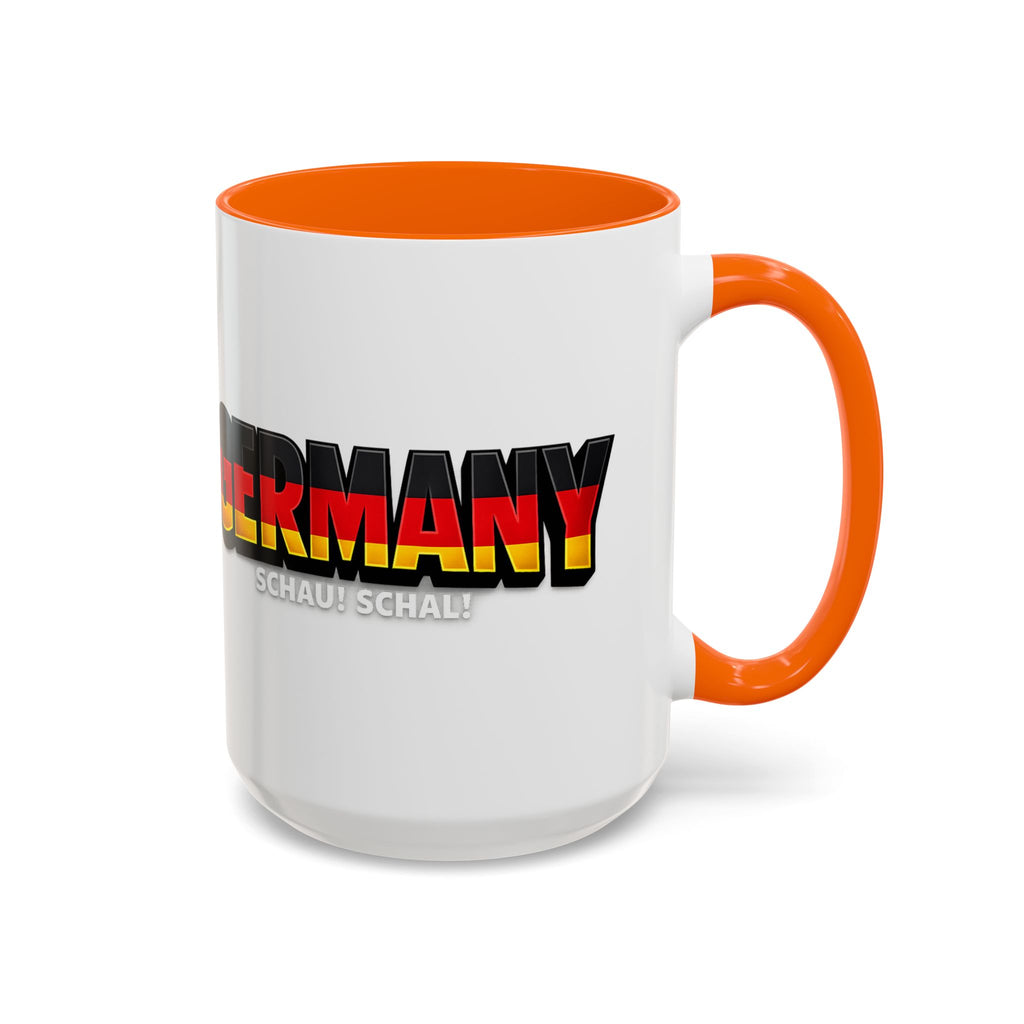 Germany flag text Mug | Accent Coffee Mug 11oz or 15oz, World Cup 2026, Gift for Dad