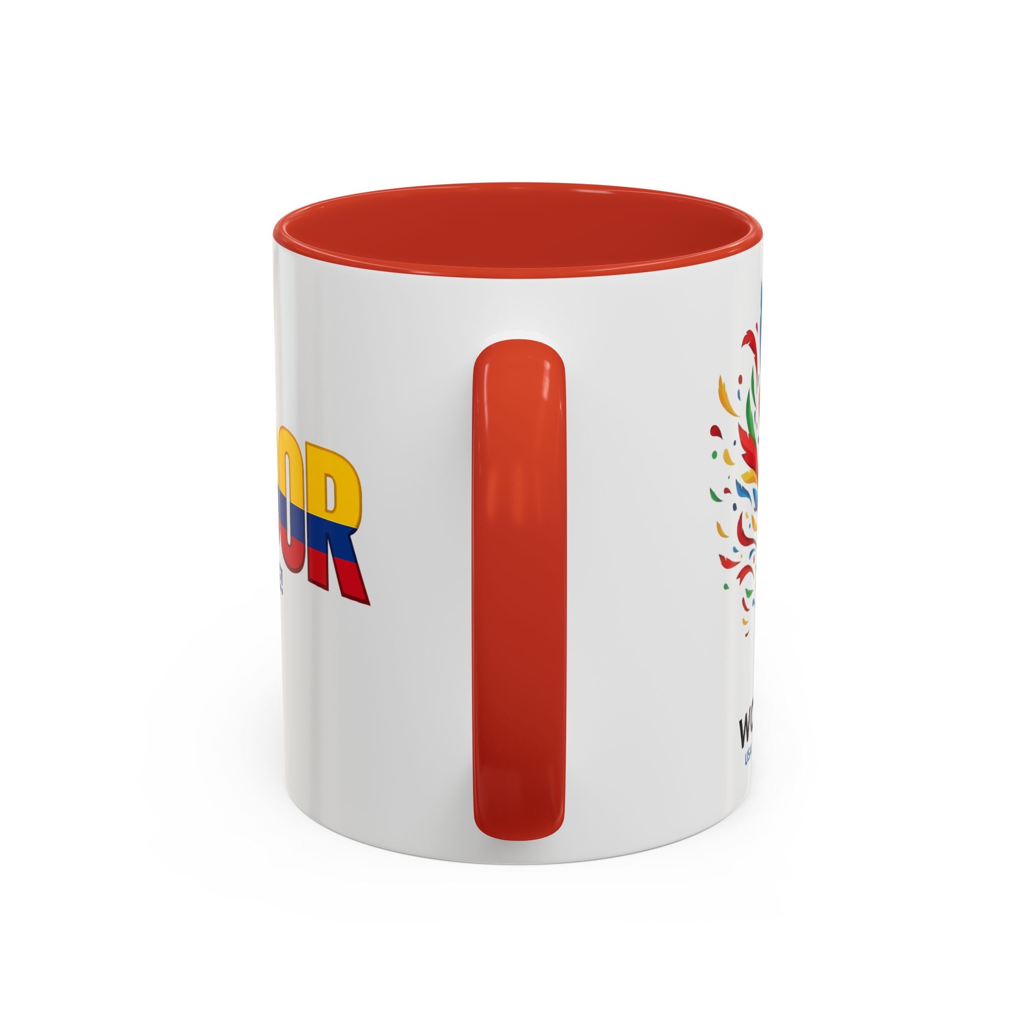 Ecuador Flag Text mug | Accent Coffee Mug (11/15oz), World Cup 2026, Gift for Dad, Father Day