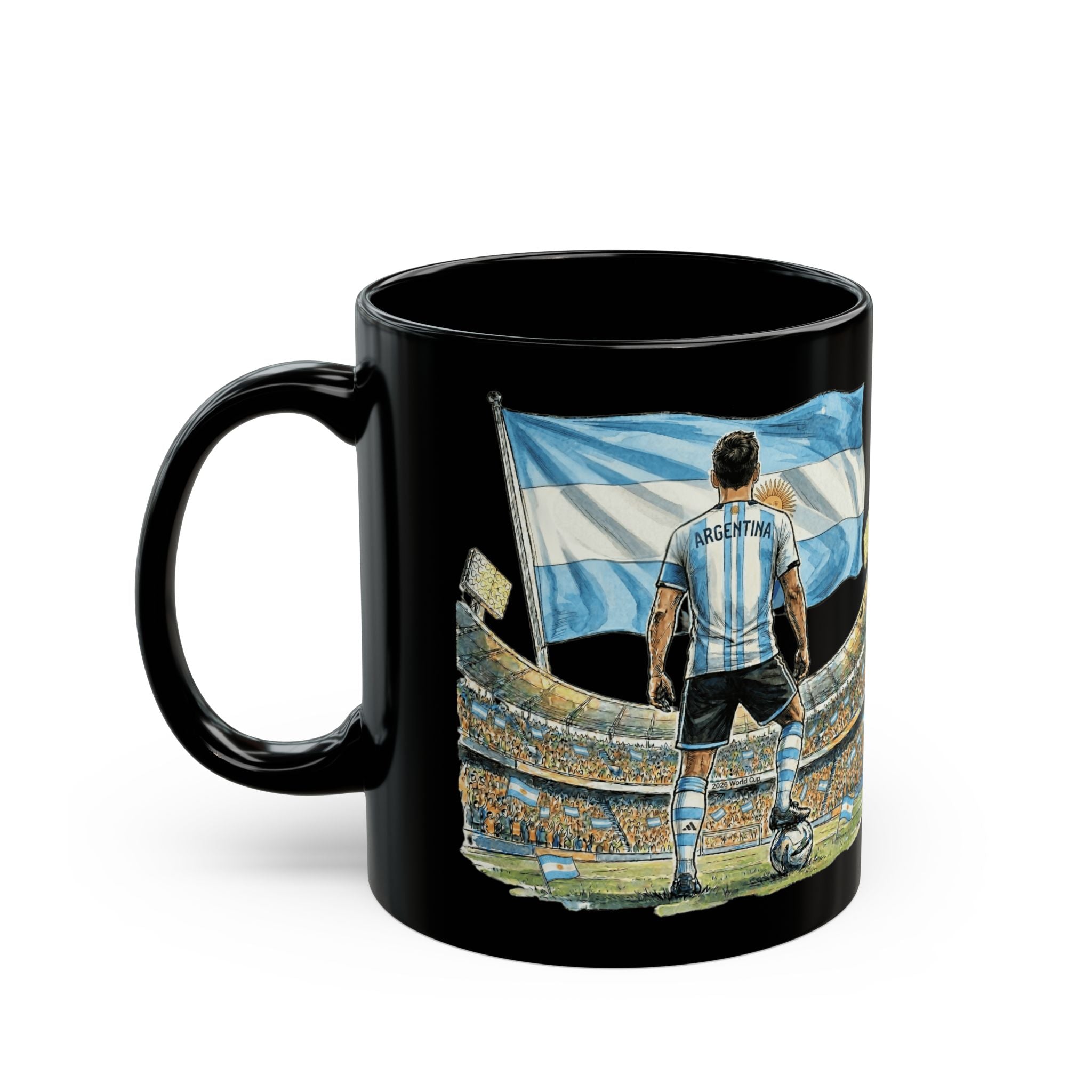Argentina World Cup 2026 Mug | Black Ceramic Coffee Mug, Gift for dad