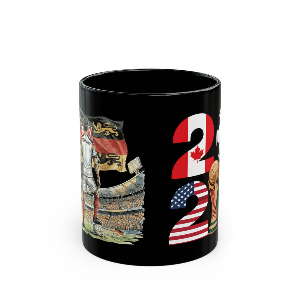 Germany World Cup 2026 Mug | Black Ceramic Cup, Gift for Dad