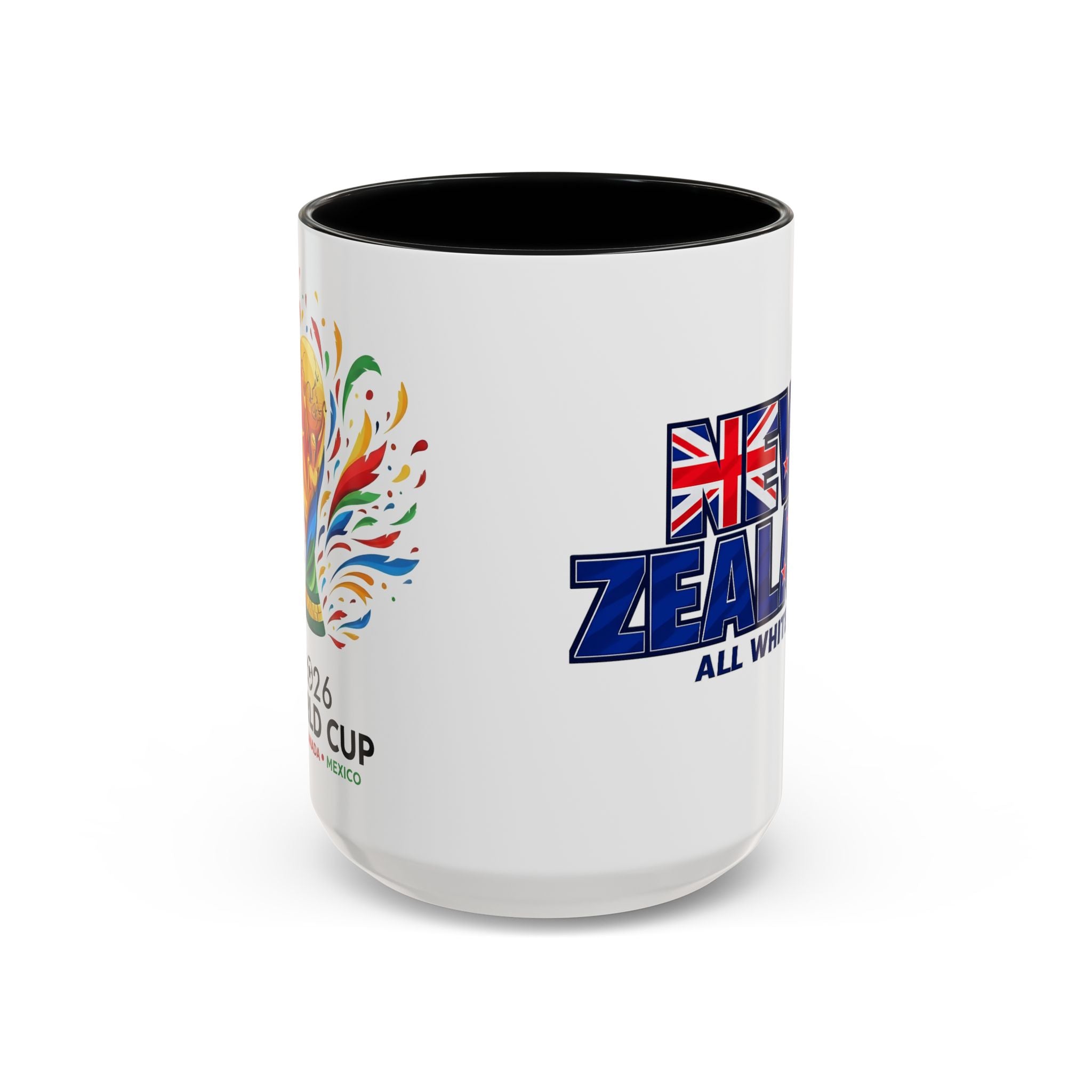 New Zealand All Whites Coffee Mug | Accent 11/15oz, World Cup 2026, Gift for Dad