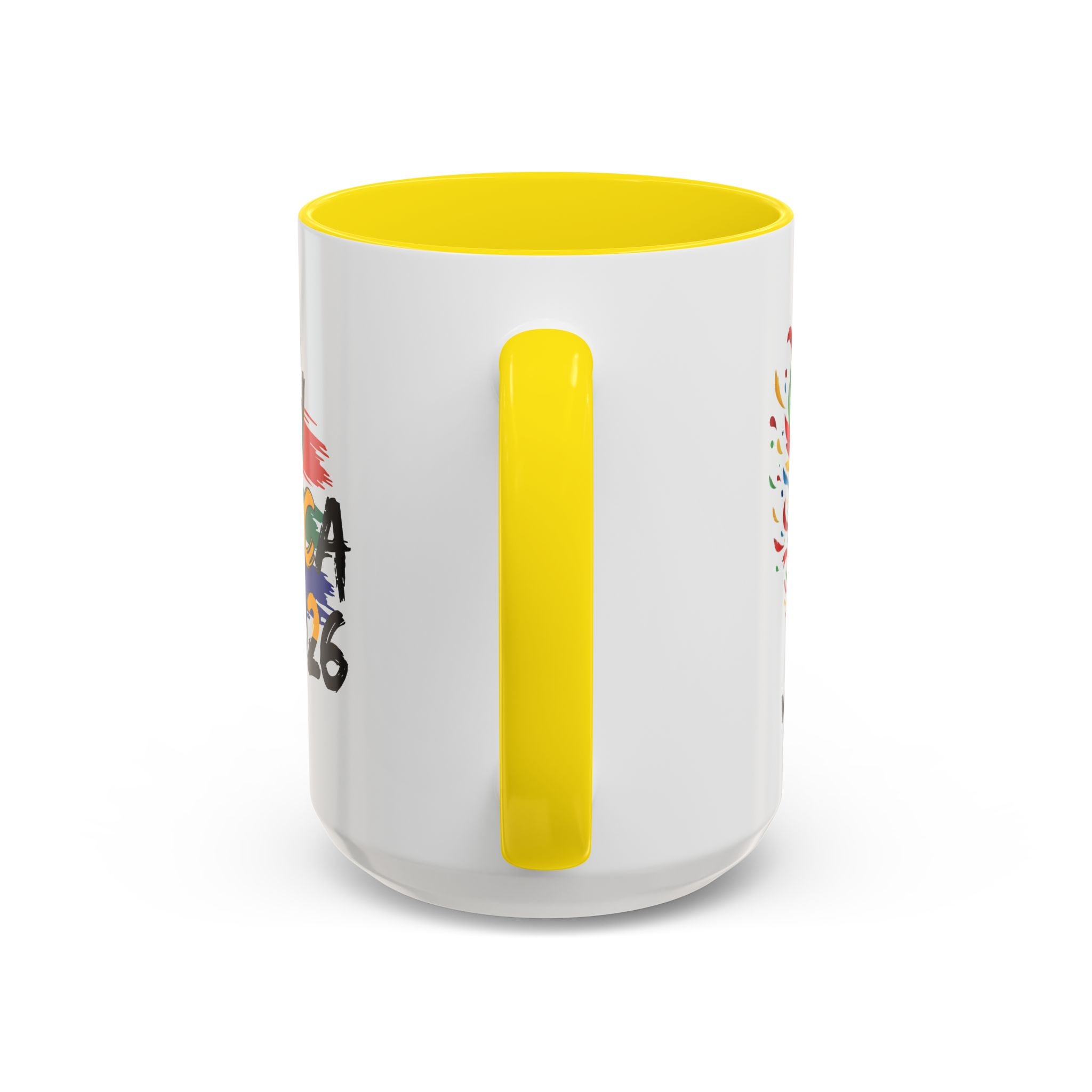 South Africa 2026 Soccer Flag Accent Coffee Mug | 11oz 15oz, Soccer World Cup 2026, Gift for Dad