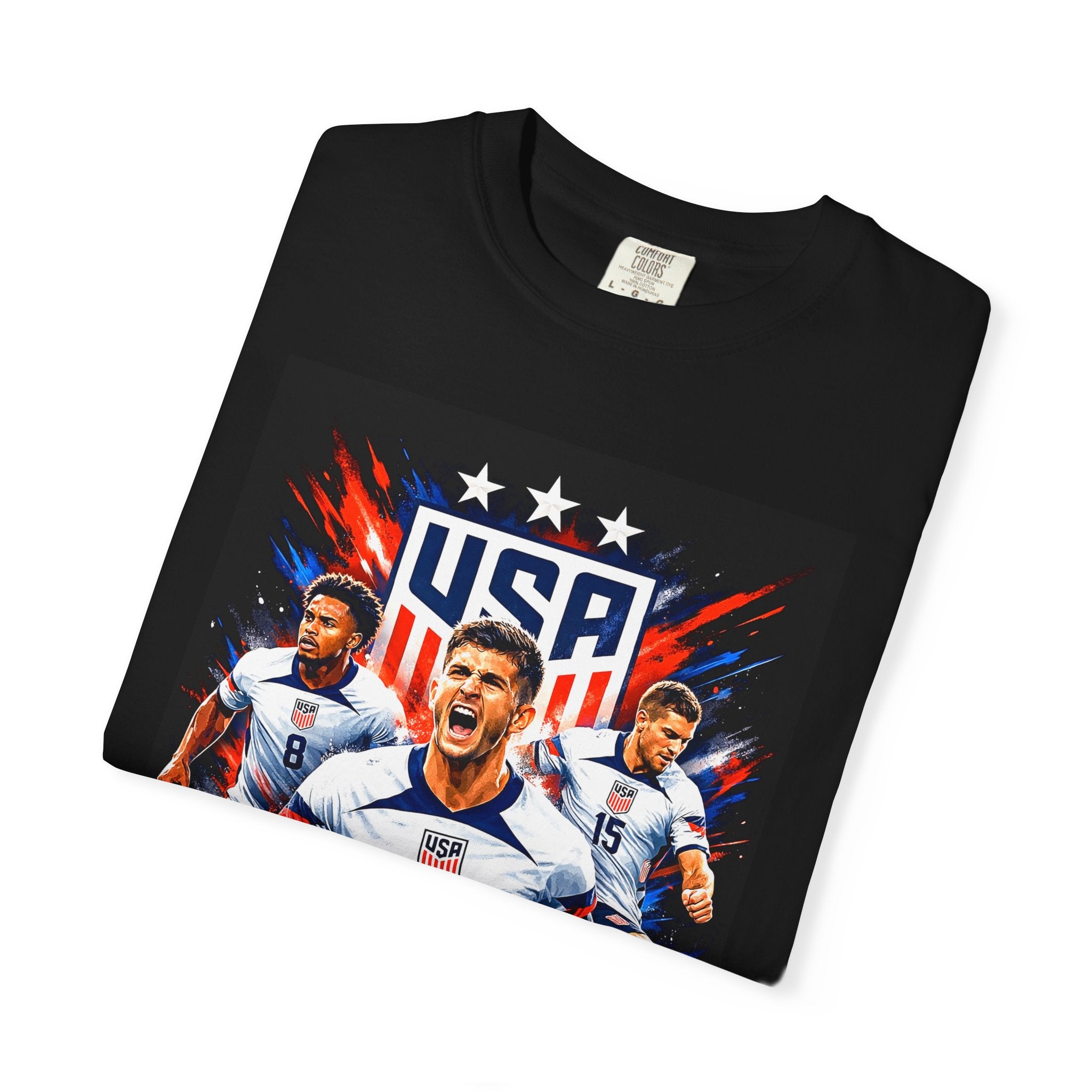USA Soccer Players Team USA T-Shirt | 2026 World Cup Back Trophy Design, USA Flag, Gift for him, Collectible