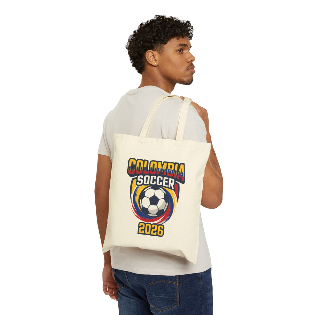Colombia Soccer 2026 Tote Bag , World Cup Flags Soccer Ball, Mother's Day Gift