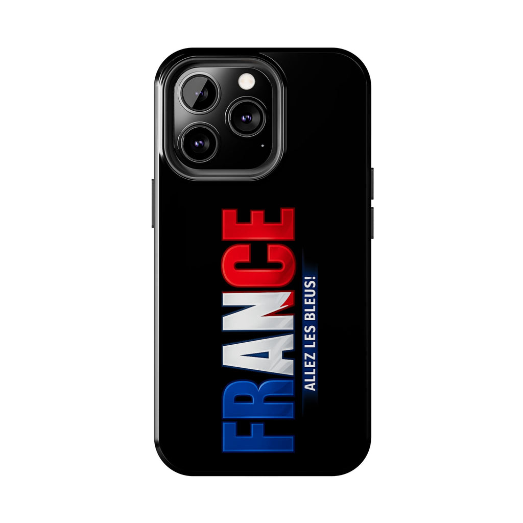 France tricolor vertical text Phone Case | Allez Les Bleus!, Cuctom Protective, Glossy Tough Cases, World Cup 2026