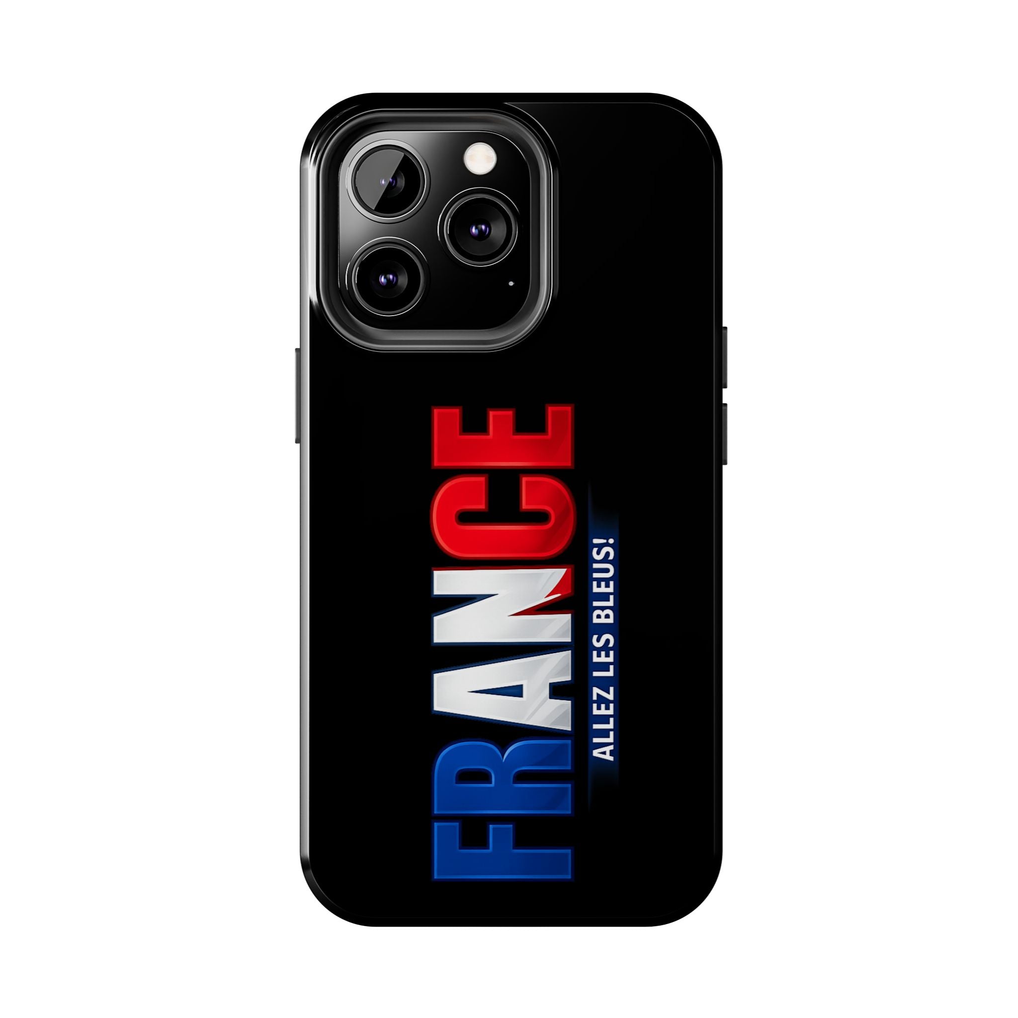 France tricolor vertical text Phone Case | Allez Les Bleus!, Cuctom Protective, Glossy Tough Cases, World Cup 2026