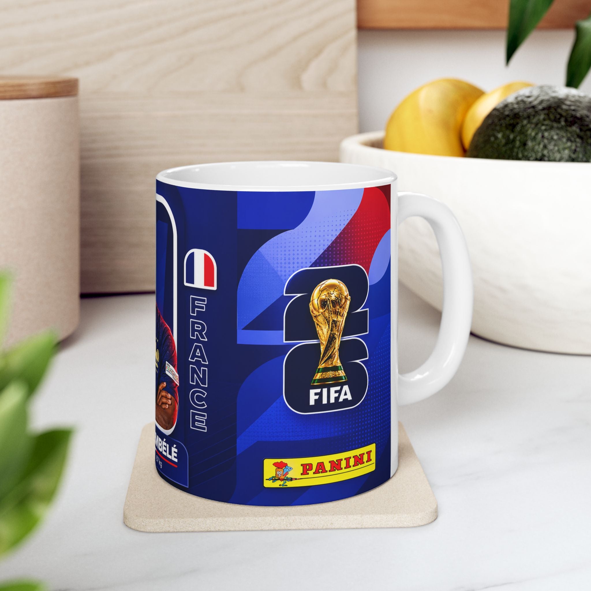France Soccer Player Dembele Mug — National Team Ceramic Coffee Cup, World Cup 2026 Mugs
