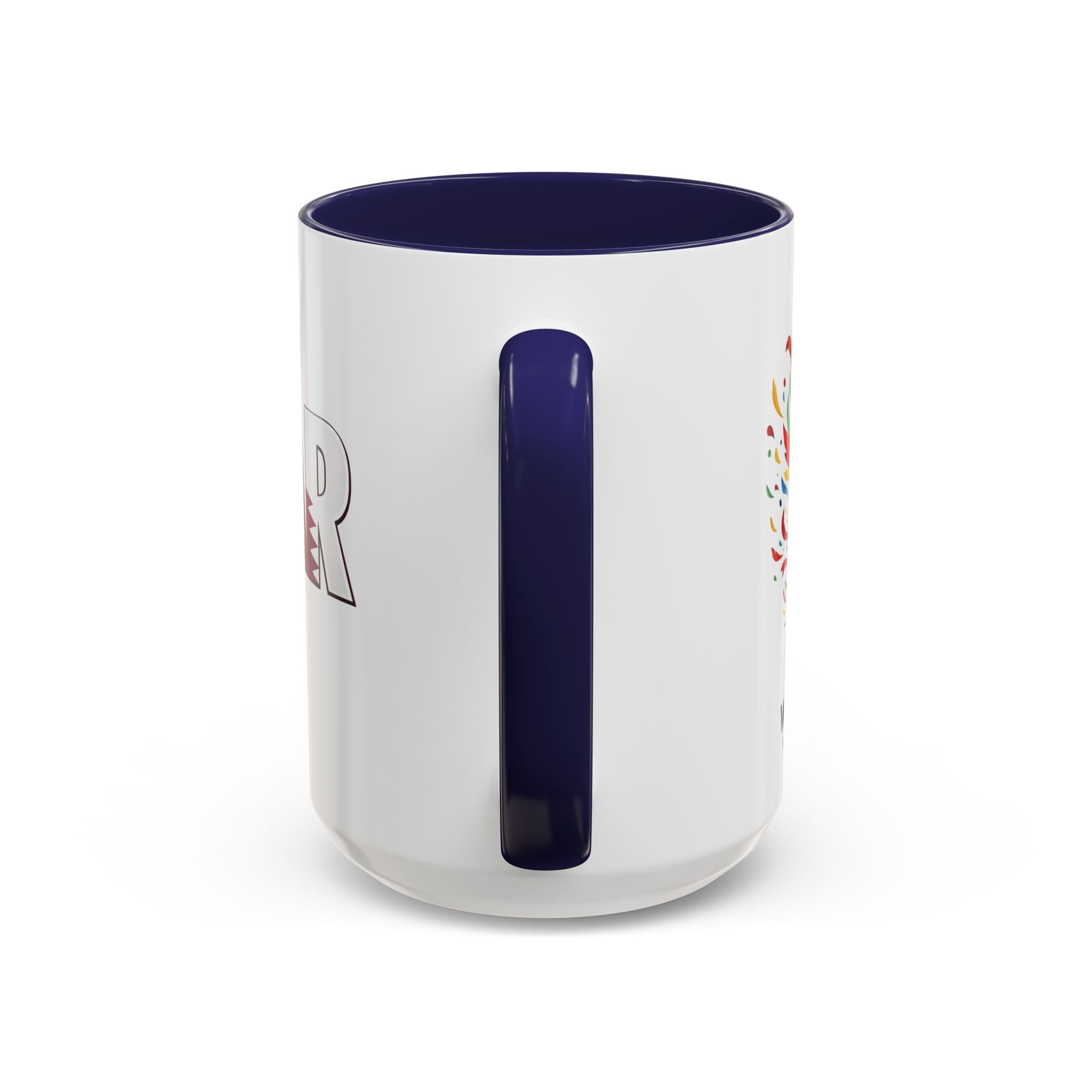 QATAR Yalla Qatar! Accent Coffee Mug | 11oz 15oz, Soccer World Cup 2026, Gifts for Dad