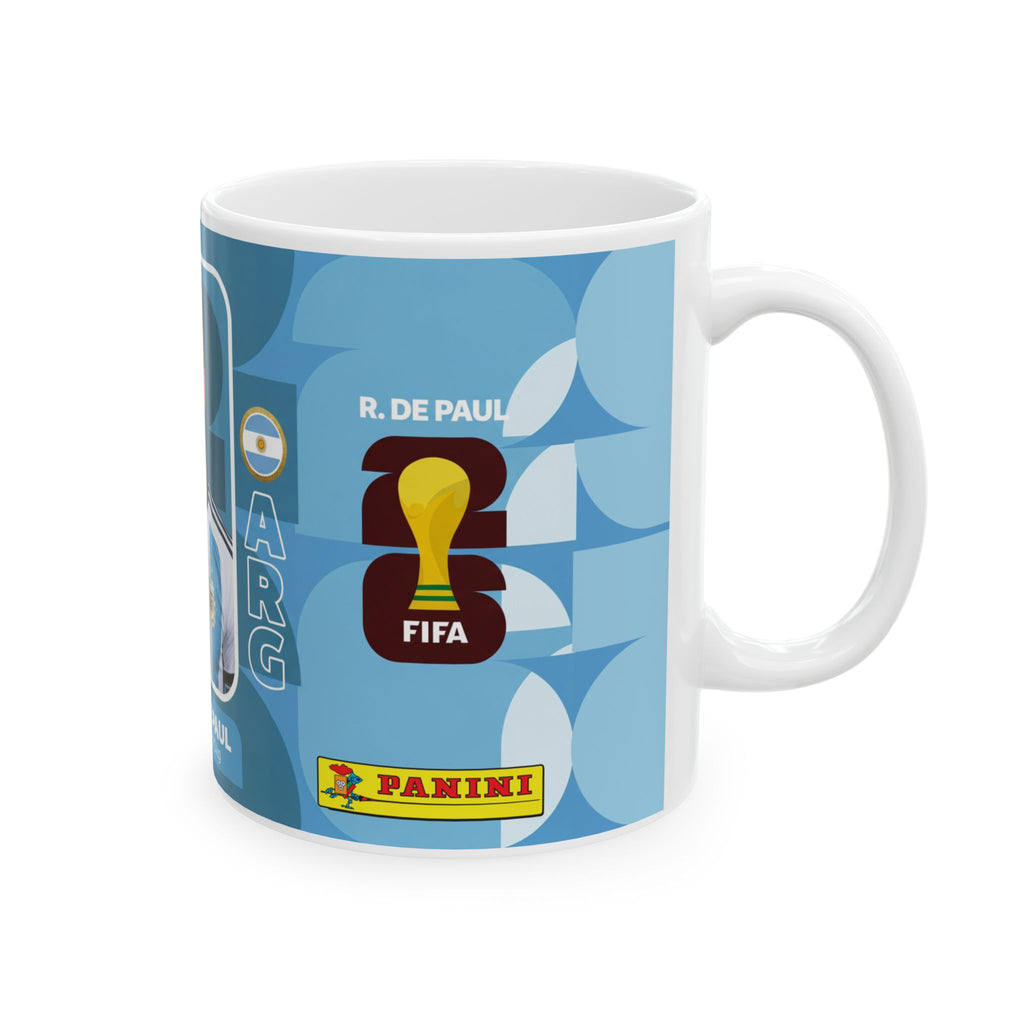 Argentina Soccer Player Rodrigo De Paul Mug — Coffee Cup (11oz/15oz), World Cup 2026 Mugs
