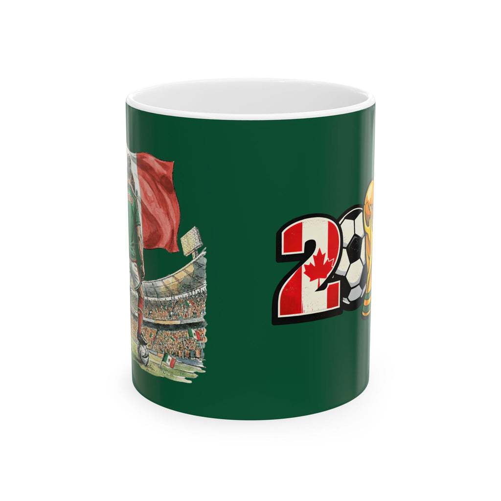 Mexico World Cup 2026 Soccer Mug, Ceramic Cup, Mexico Flag, Gift For Soccer Fan