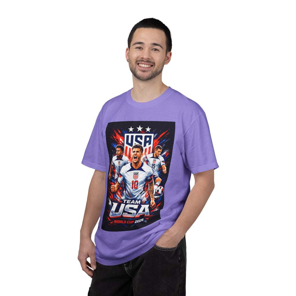 USA Soccer Players Team USA T-Shirt | 2026 World Cup Back Trophy Design, USA Flag, Gift for him, Collectible