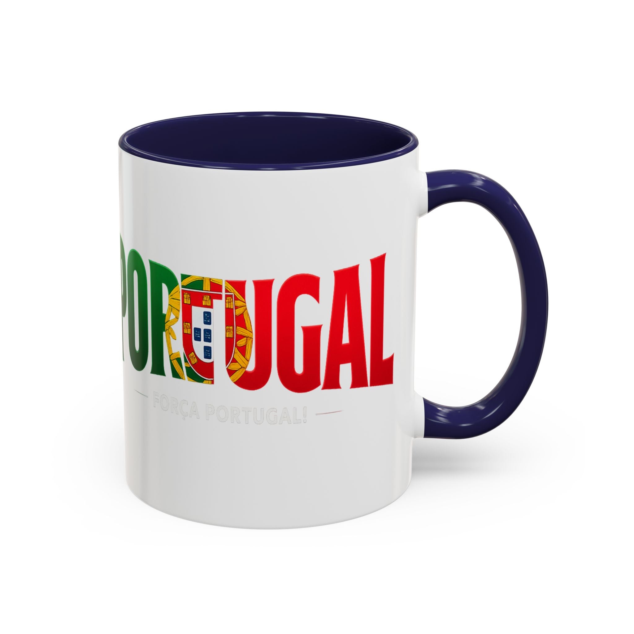 Portugal flag lettering Accent Coffee Mug | Portugal souvenir mug, Soccer World Cup 2026, Gift for Dad