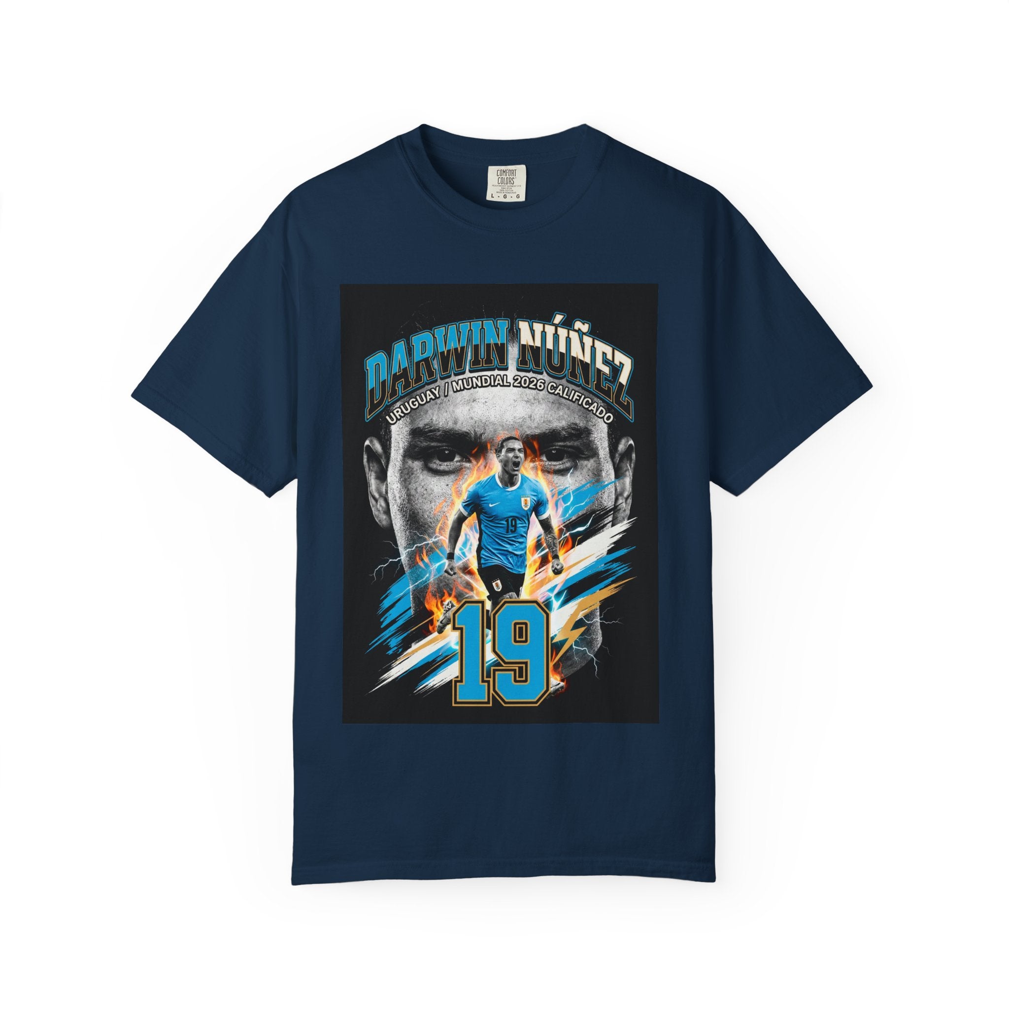 Darwin Núñez 19 Soccer Player T-Shirt | 2026 World Cup Tee, Uruguay Flag, Gift for him, Collectible