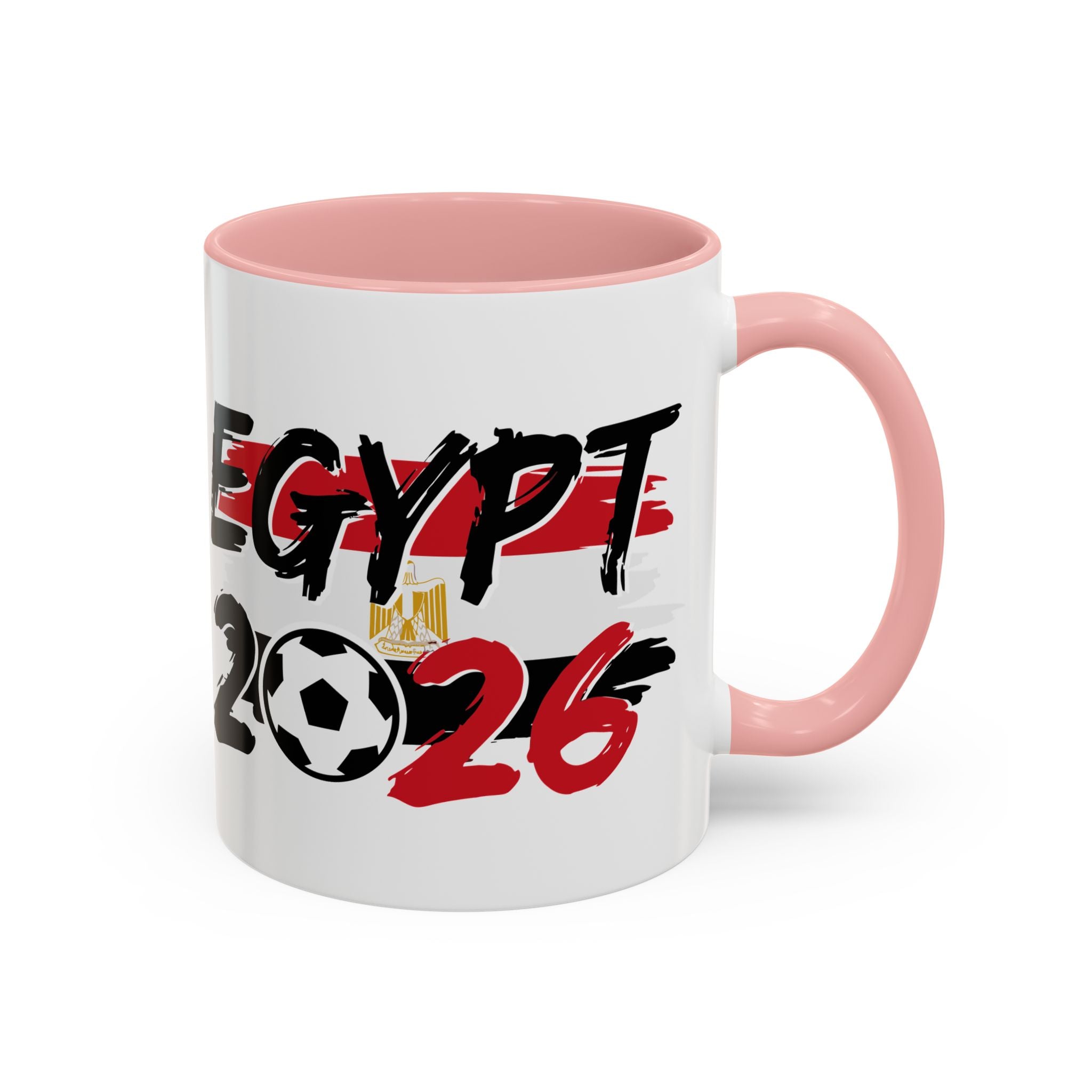 Egypt 2026 Soccer World Cup Accent Coffee Mug | Egypt 2026 Football Flag Design, Soccer World Cup 2026, Gift for Dad
