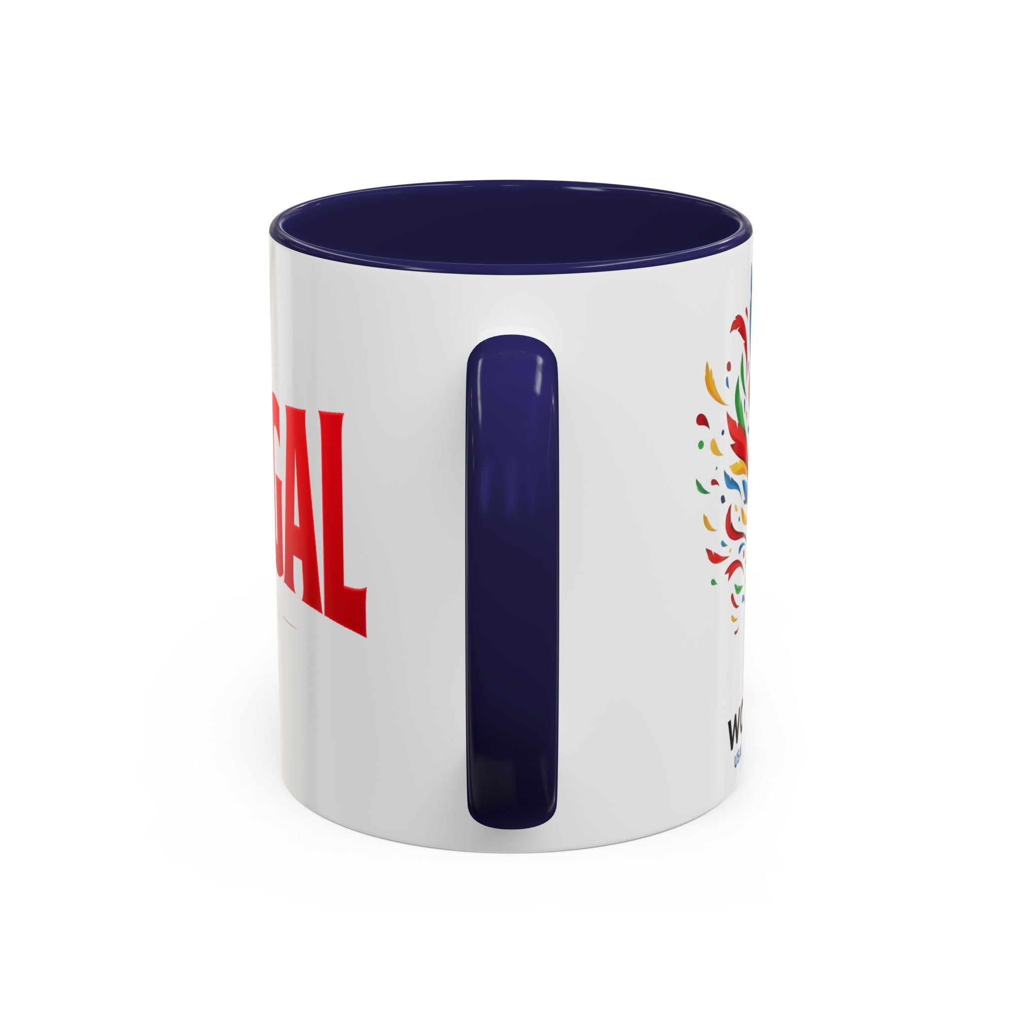 Portugal flag lettering Accent Coffee Mug | Portugal souvenir mug, Soccer World Cup 2026, Gift for Dad