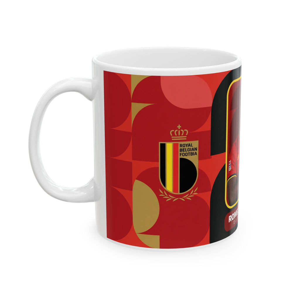 Belgium Soccer Player Romelu Lukaku Mug, Ceramic Coffee Cup, World Cup 2026 Mugs