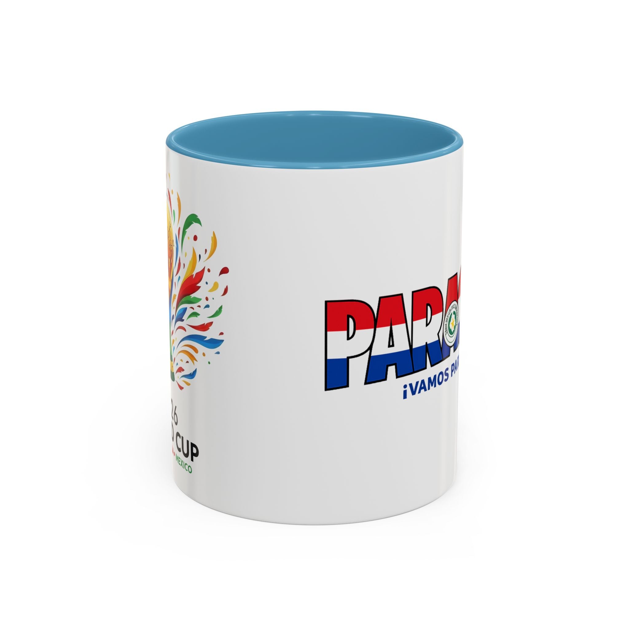 Paraguay Vamos Paraguay Mug | Accent Coffee Mug 11oz or 15oz, Soccer World Cup 2026, Gifts for Dad