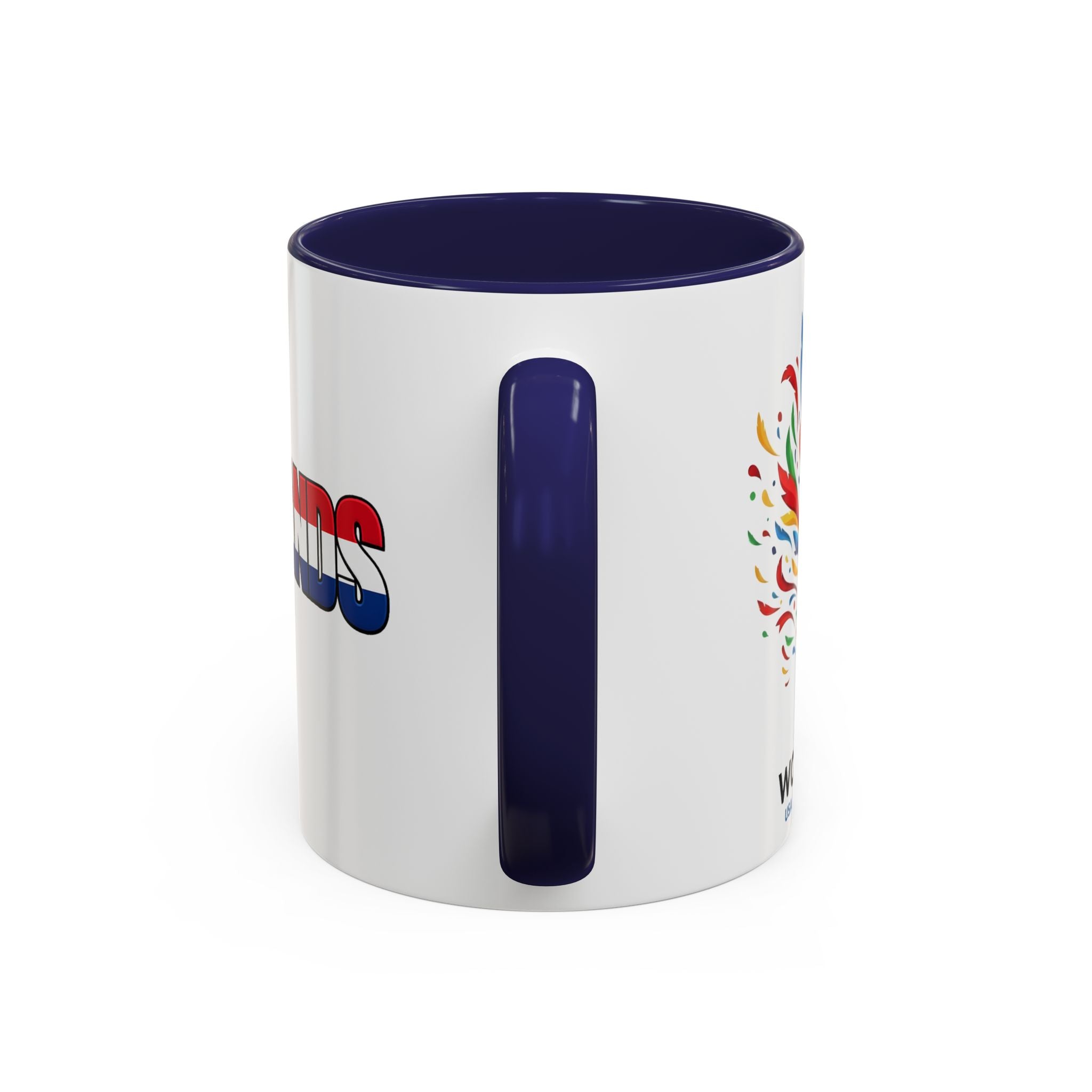 Netherlands Flag Text Coffee Mug | Accent 11oz 15oz, World Cup 2026, Gift for Dad
