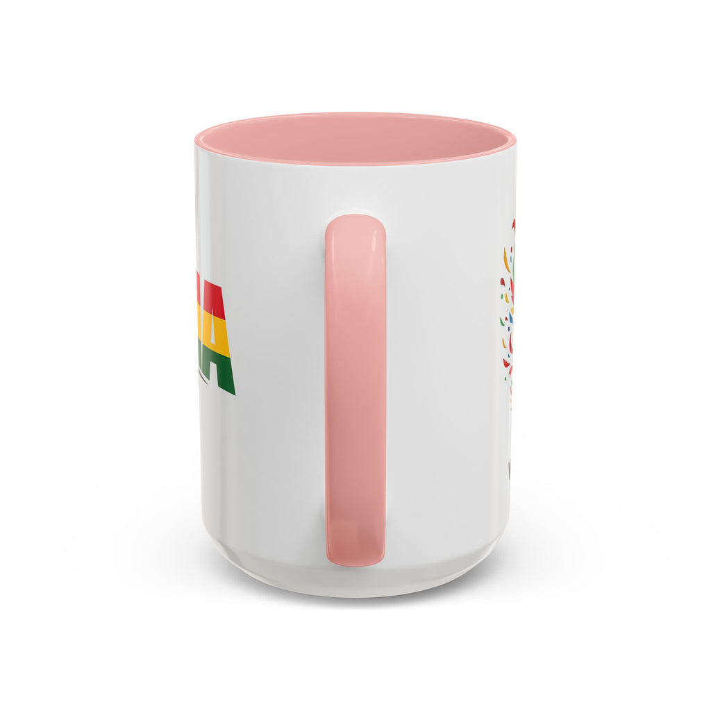 Ghana Black Stars flag stripe Accent Coffee Mug | 11oz 15oz, World Cup 2026, Gift for Dad