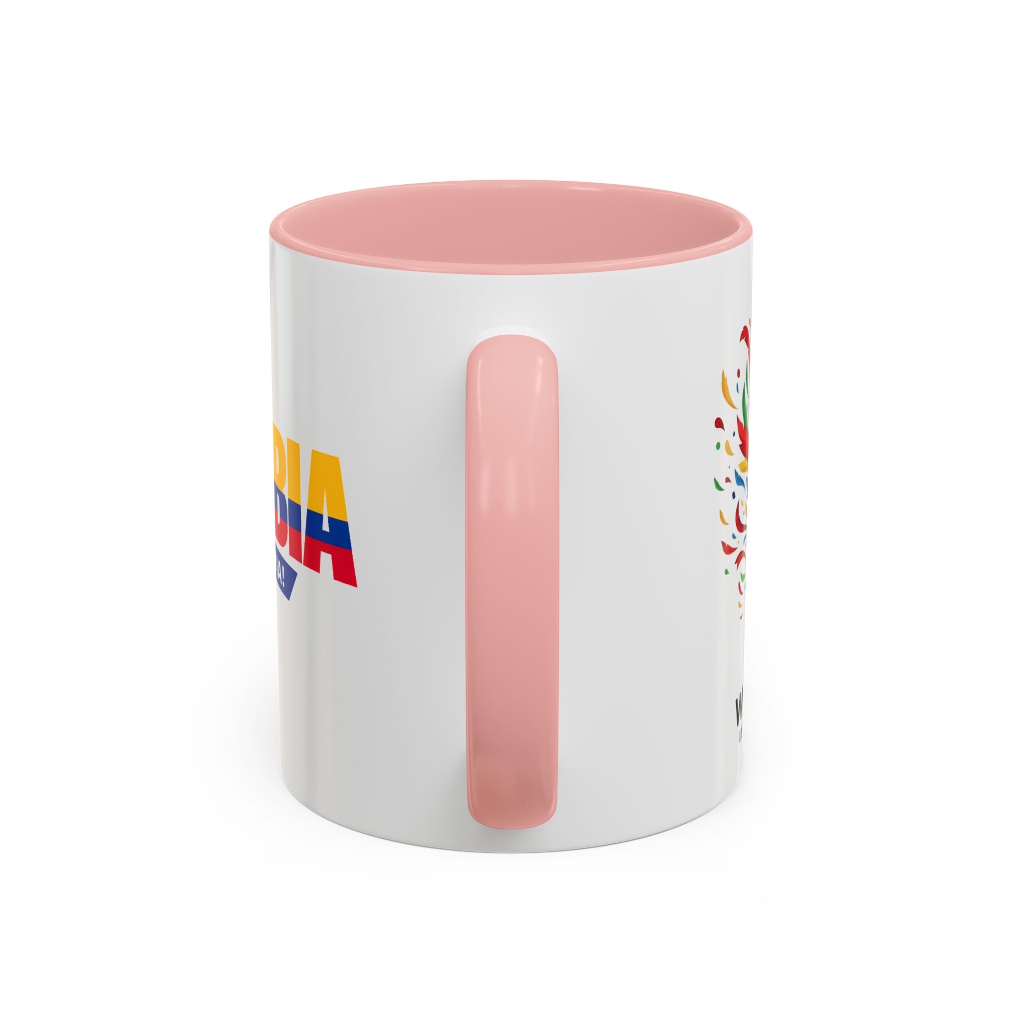 Colombia Vamos Colombia! Accent Coffee Mug | 11oz 15oz ceramic World Cup 2026, Soccer Gift
