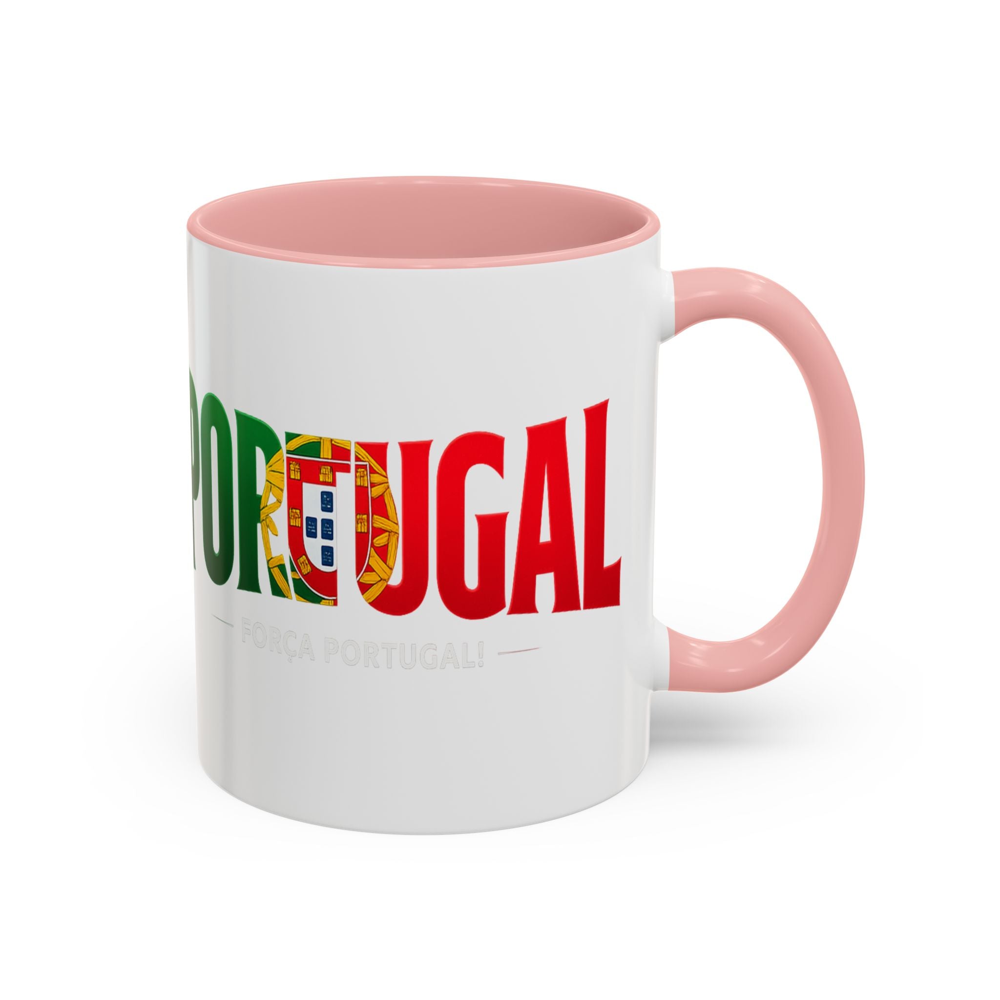 Portugal flag lettering Accent Coffee Mug | Portugal souvenir mug, Soccer World Cup 2026, Gift for Dad