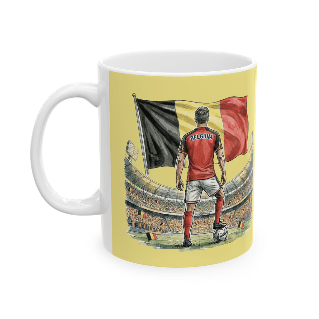 Belgium Ceramic Mug, World Cup 2026, Belgium Flag, Gift for Dad