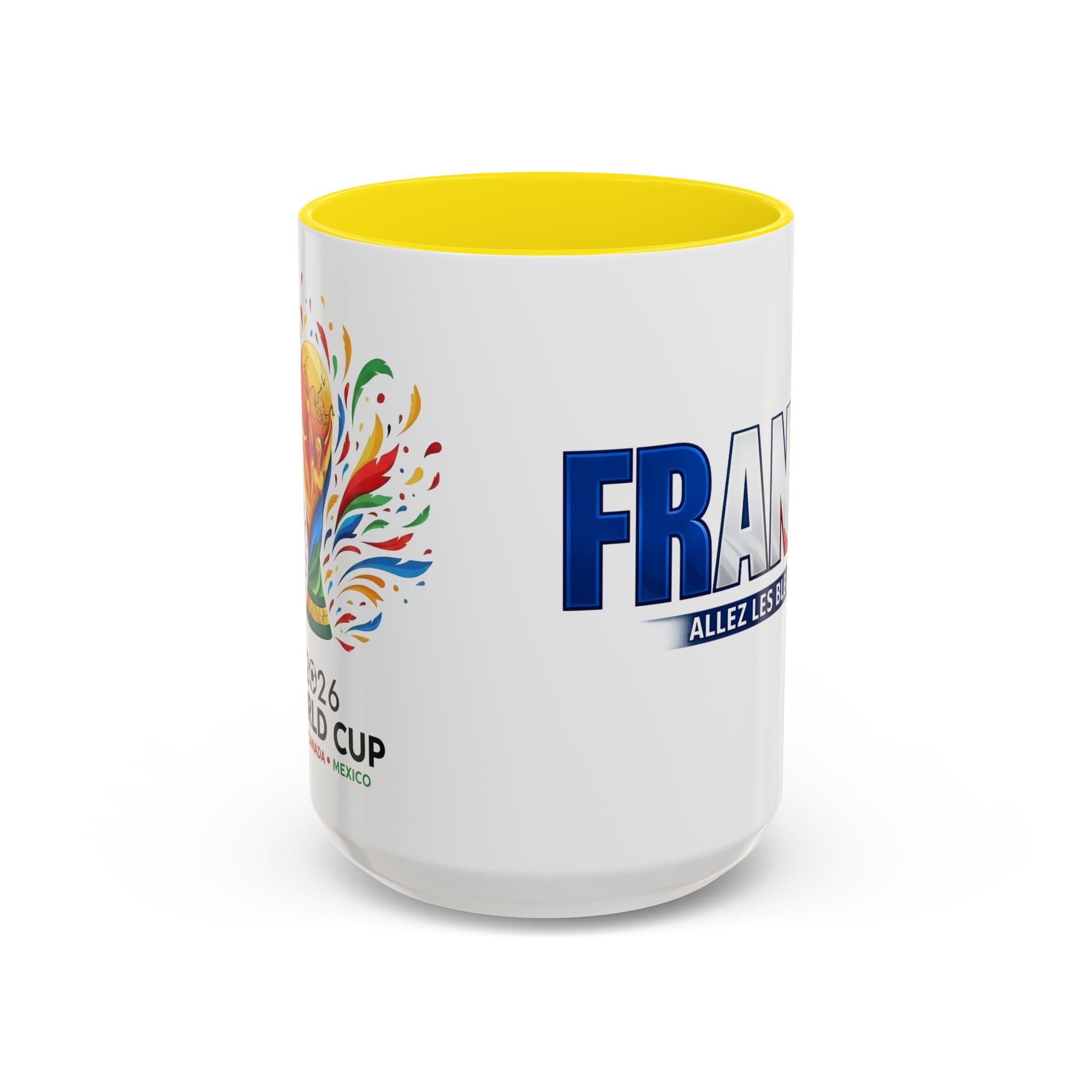 France Tricolor Logo Coffee Mug | Accent Coffee Mug 11oz 15oz, Worl Cup 2026, Gift for mom and dad
