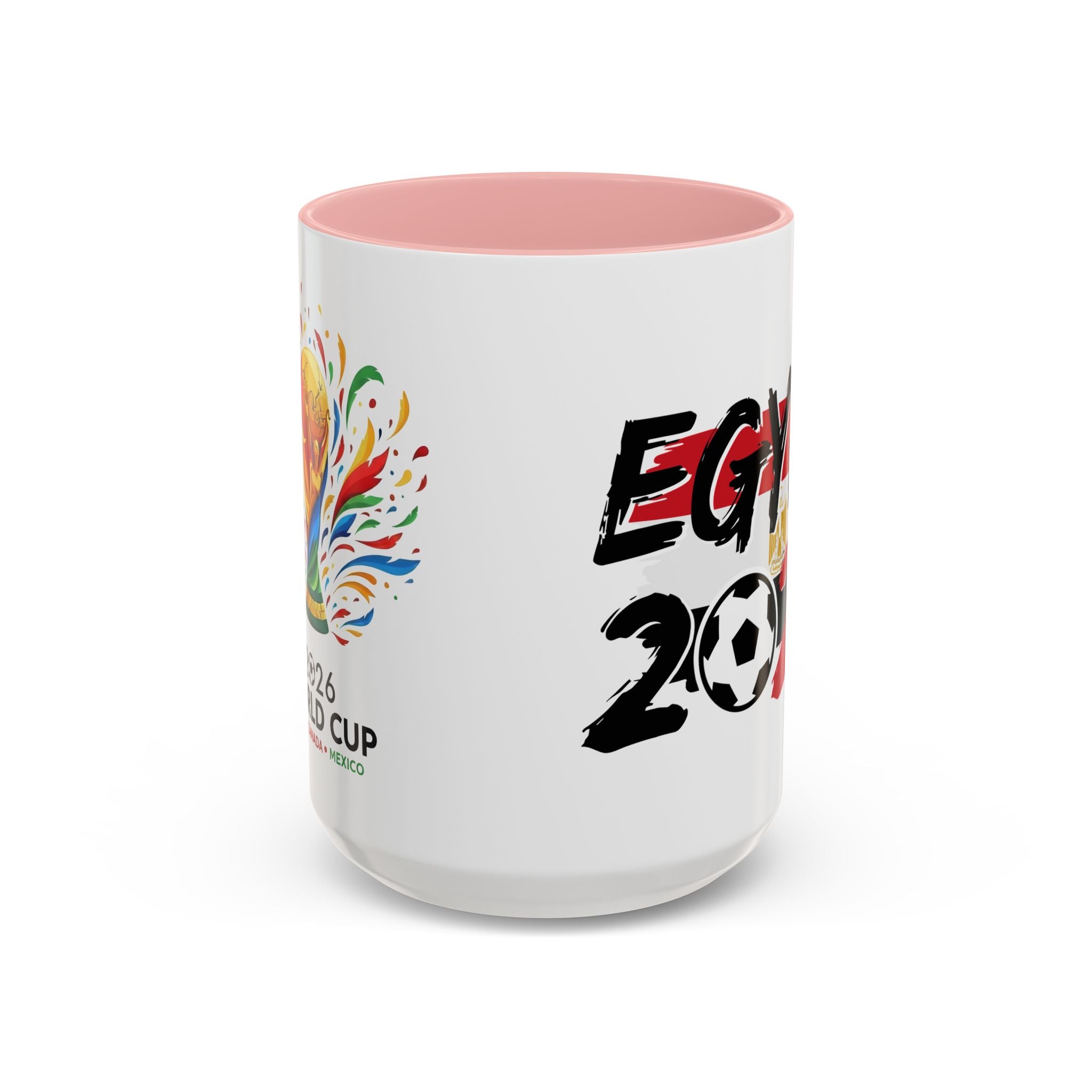 Egypt 2026 Soccer World Cup Accent Coffee Mug | Egypt 2026 Football Flag Design, Soccer World Cup 2026, Gift for Dad