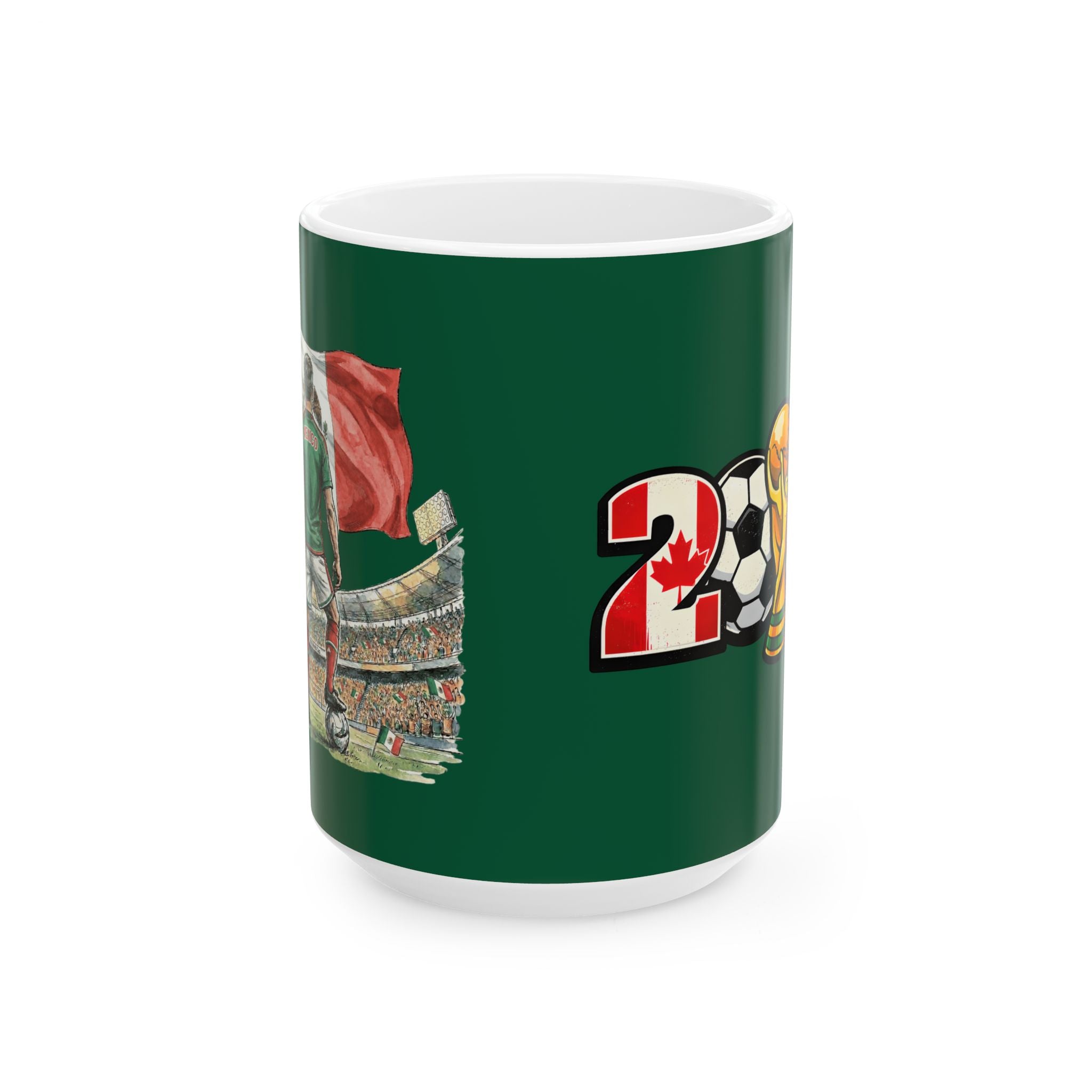 Mexico World Cup 2026 Soccer Mug, Ceramic Cup, Mexico Flag, Gift For Soccer Fan