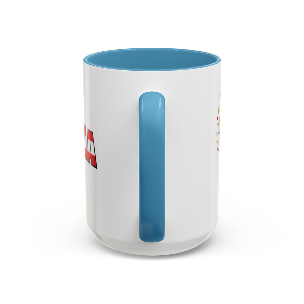 Austria Flag Text mug | Accent Coffee Mug (11/15oz)
