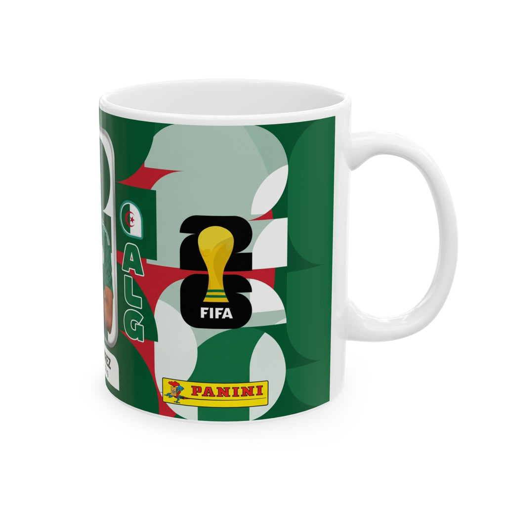Algeria Soccer Player Riyad Mahrez Ceramic Mug —  Coffee Cup (11oz/15oz), World Cup 2026 Mugs