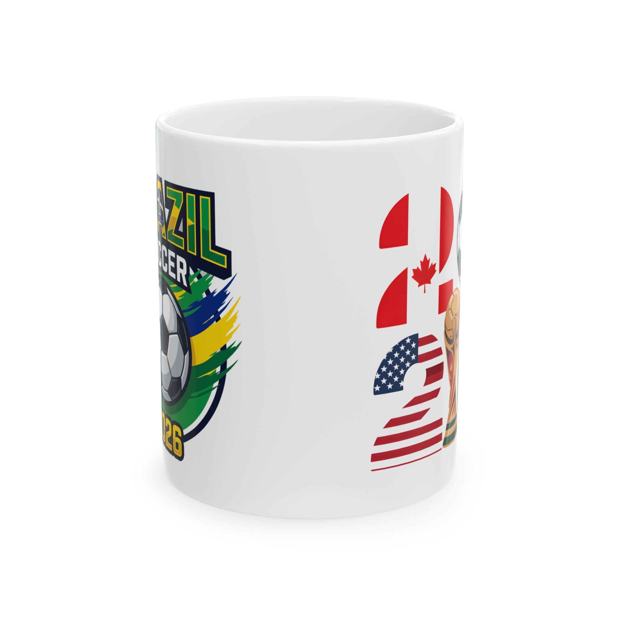 Brazil Soccer National Team, Ceramic Coffee Mug, 11oz or 15oz sizes, World Cup 2026 Mugs