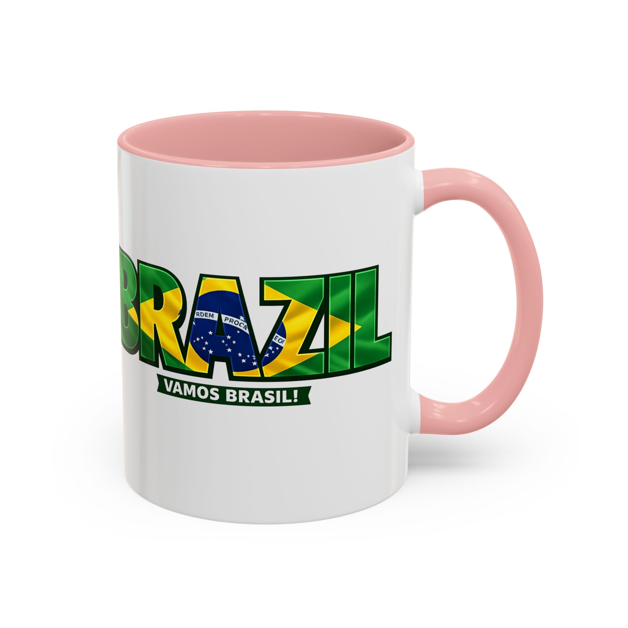 Brazil Vamos Brasil mug | Accent coffee mug, Brazil flag text design, Soccer World Cup 2026, Gifts for Dad