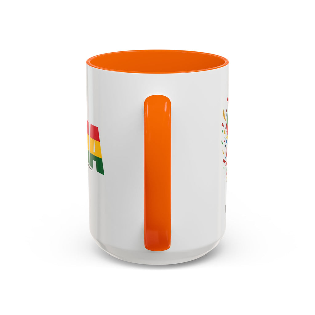 Ghana Black Stars flag stripe Accent Coffee Mug | 11oz 15oz, World Cup 2026, Gift for Dad