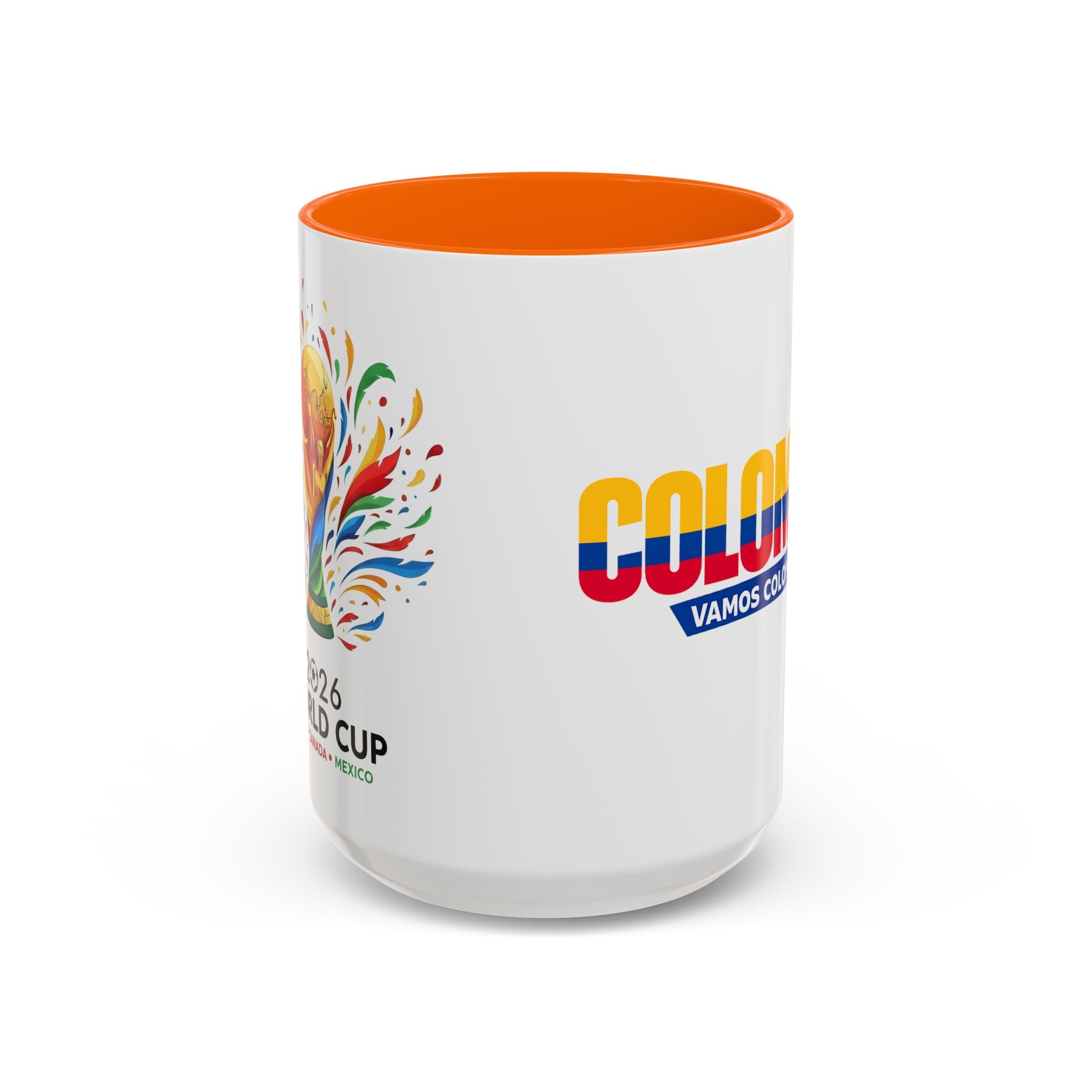 Colombia Vamos Colombia! Accent Coffee Mug | 11oz 15oz ceramic World Cup 2026, Soccer Gift