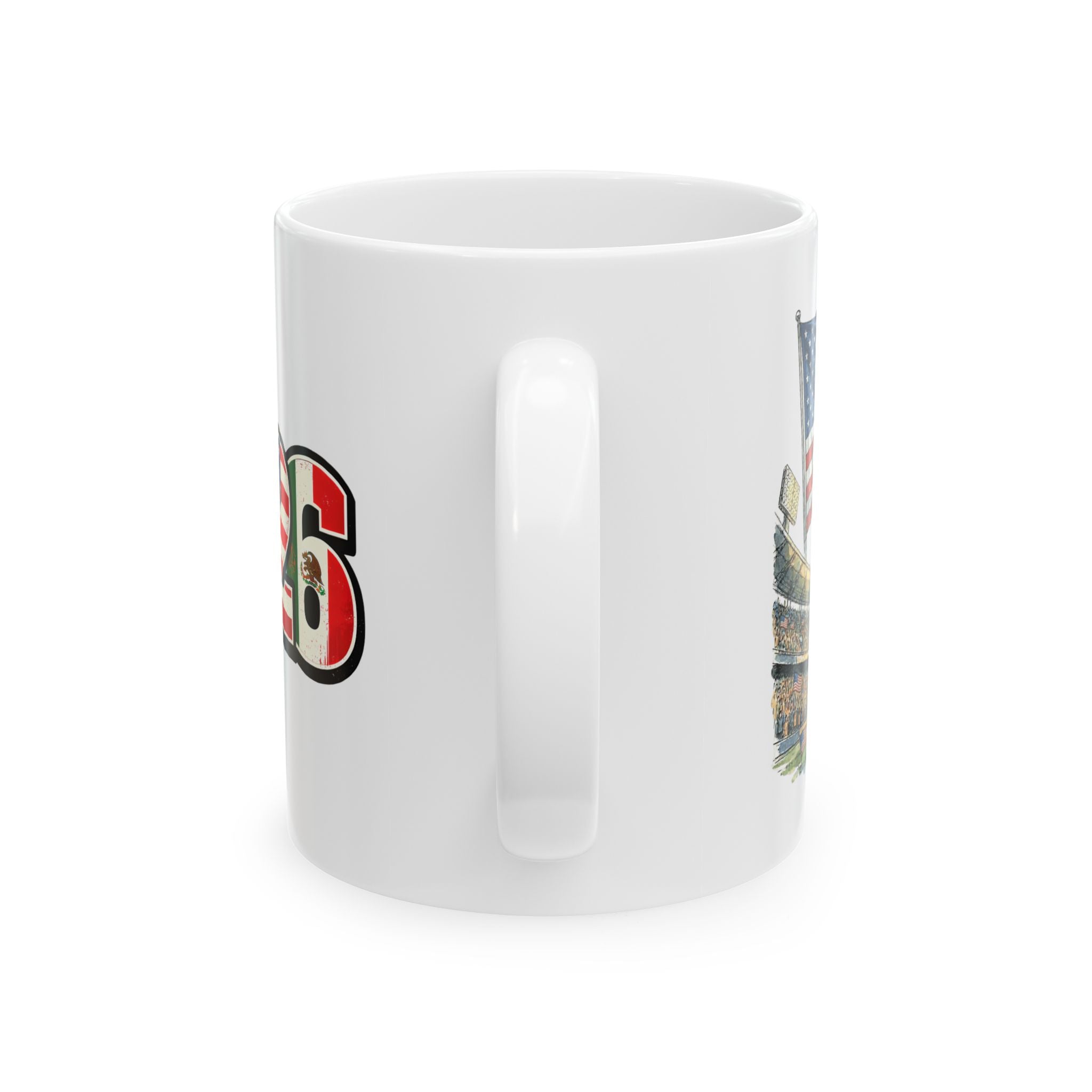 USA World Cup 2026 Mug, Ceramic Coffee Cup, USA Flag, Soccer Fan Gift