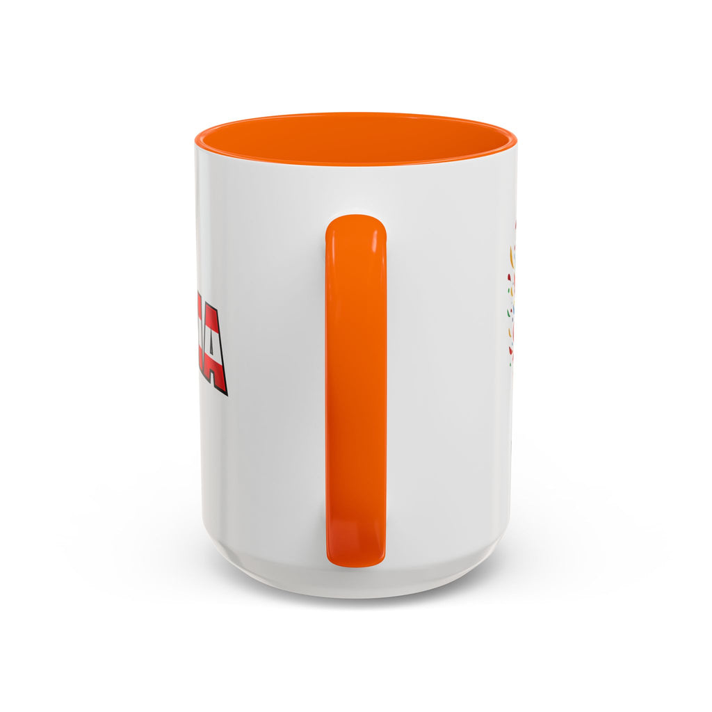 Austria Flag Text mug | Accent Coffee Mug (11/15oz)